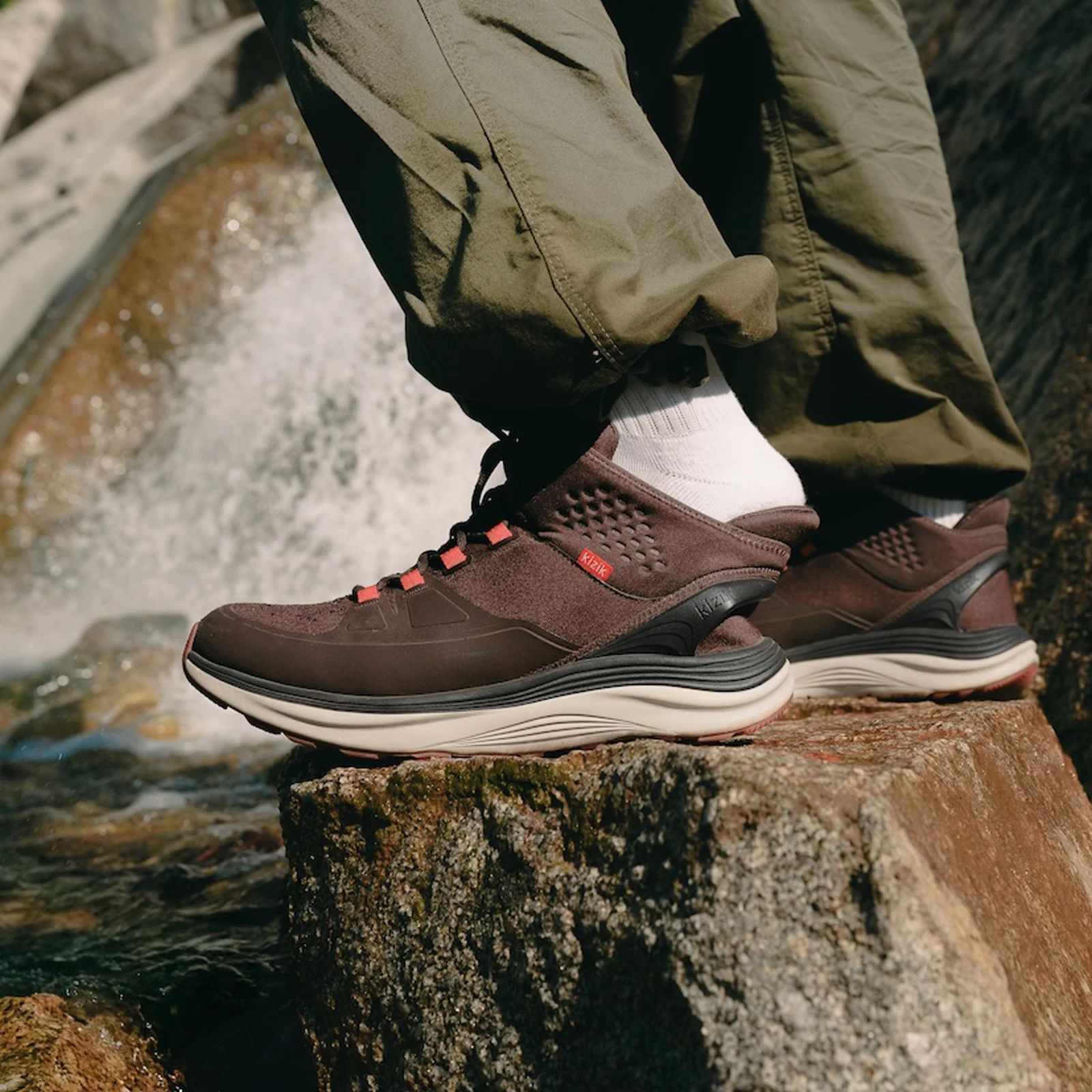 Kizik London All-Terrain Mid Waterproof Sneaker (Men) - Mole/Whitecap Gray - Image 9