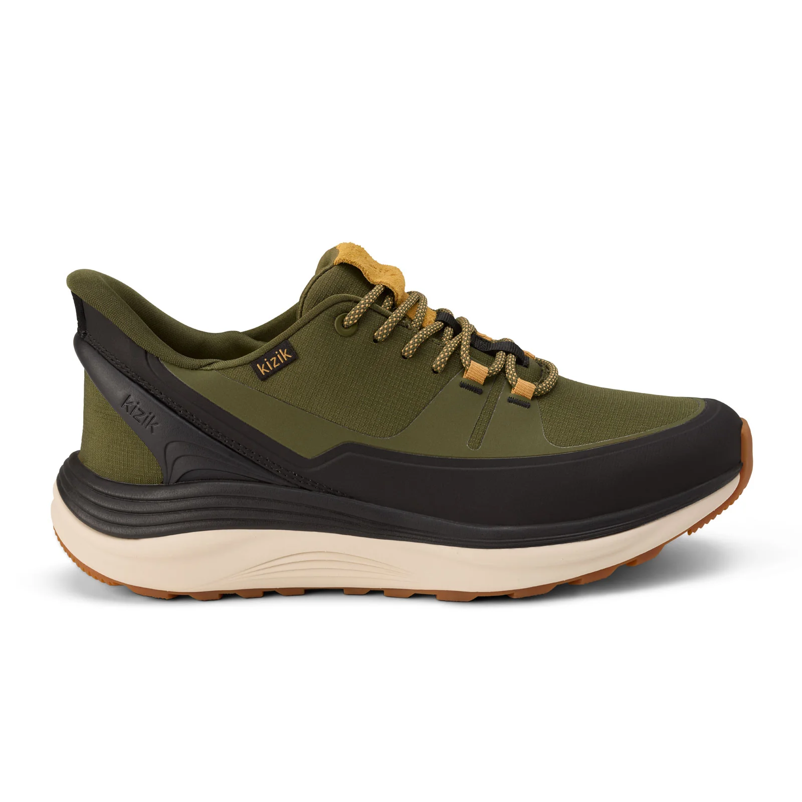 Kizik London All-Terrain Sneaker (Men) - Dark Olive/Whitecap Gray