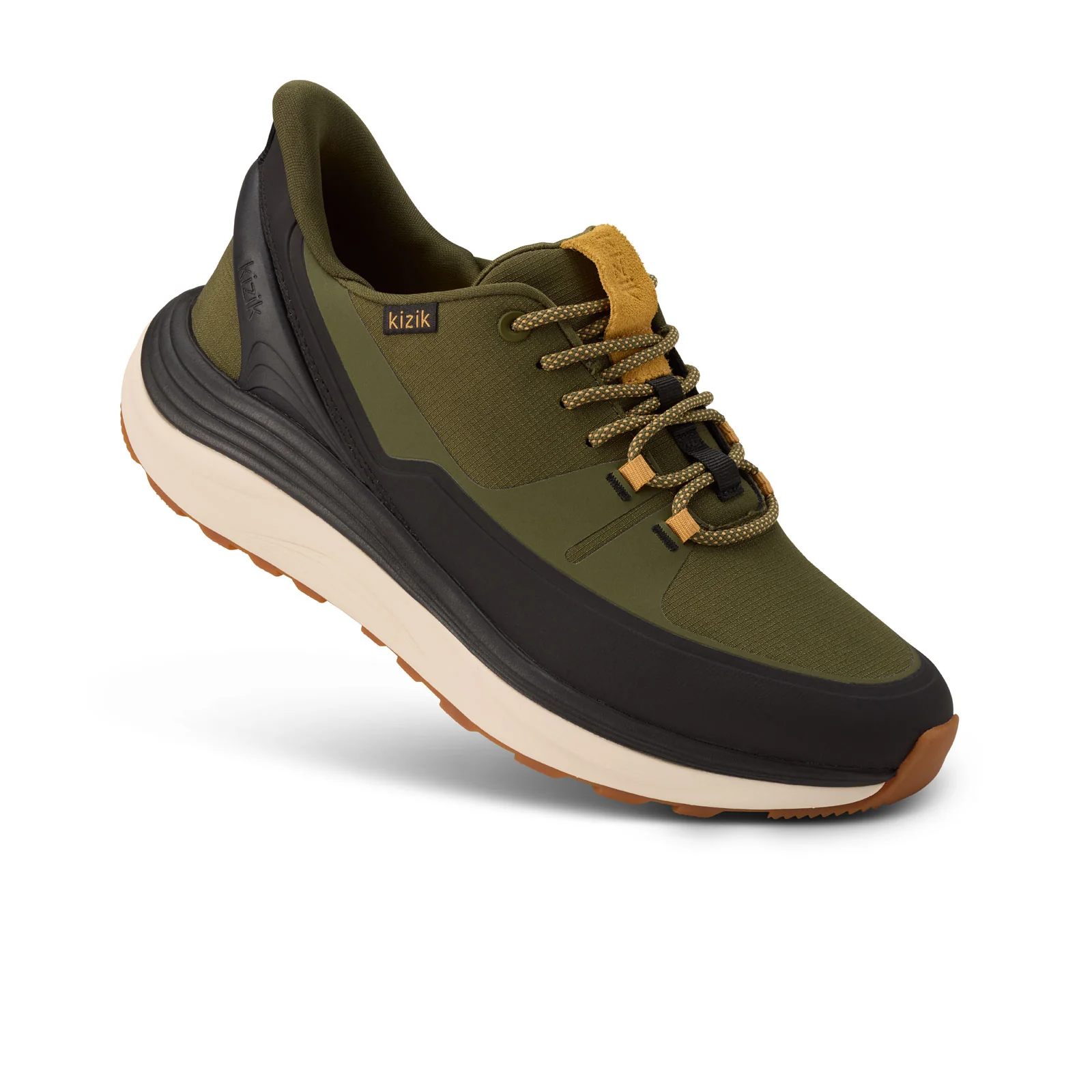 Kizik London All-Terrain Sneaker (Men) - Dark Olive/Whitecap Gray - Image 3