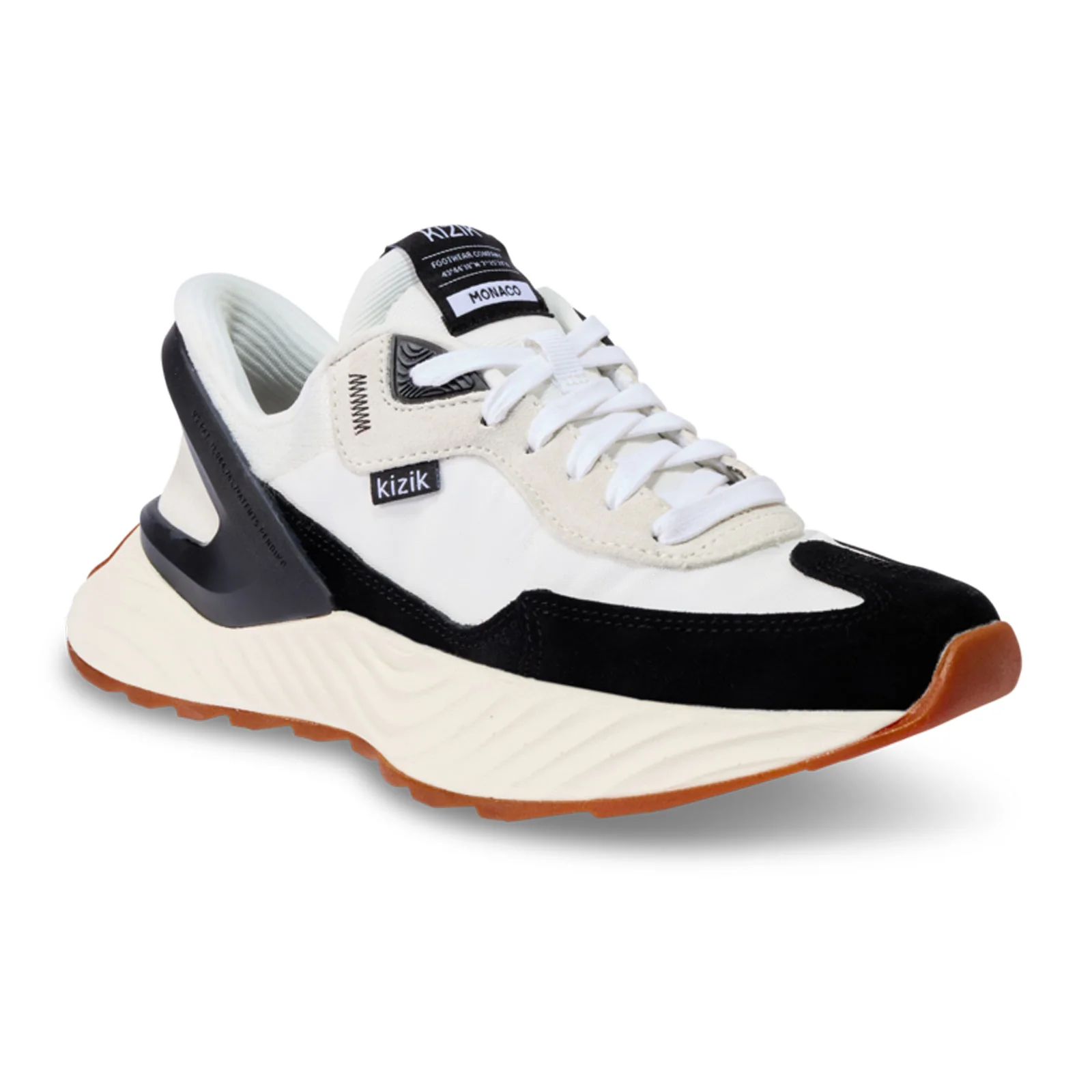 Kizik Monaco Sneaker (Men) - White/Black - Image 2