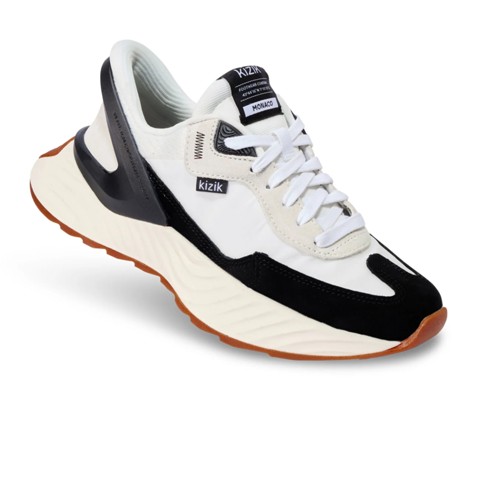 Kizik Monaco Sneaker (Women) - White/Black - Image 3