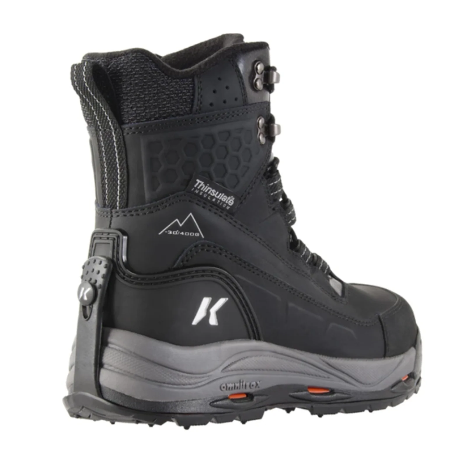 Korkers Snowmageddon Insulated Waterproof Boot with SnowTrac Sole (Men) - Black - Image 3
