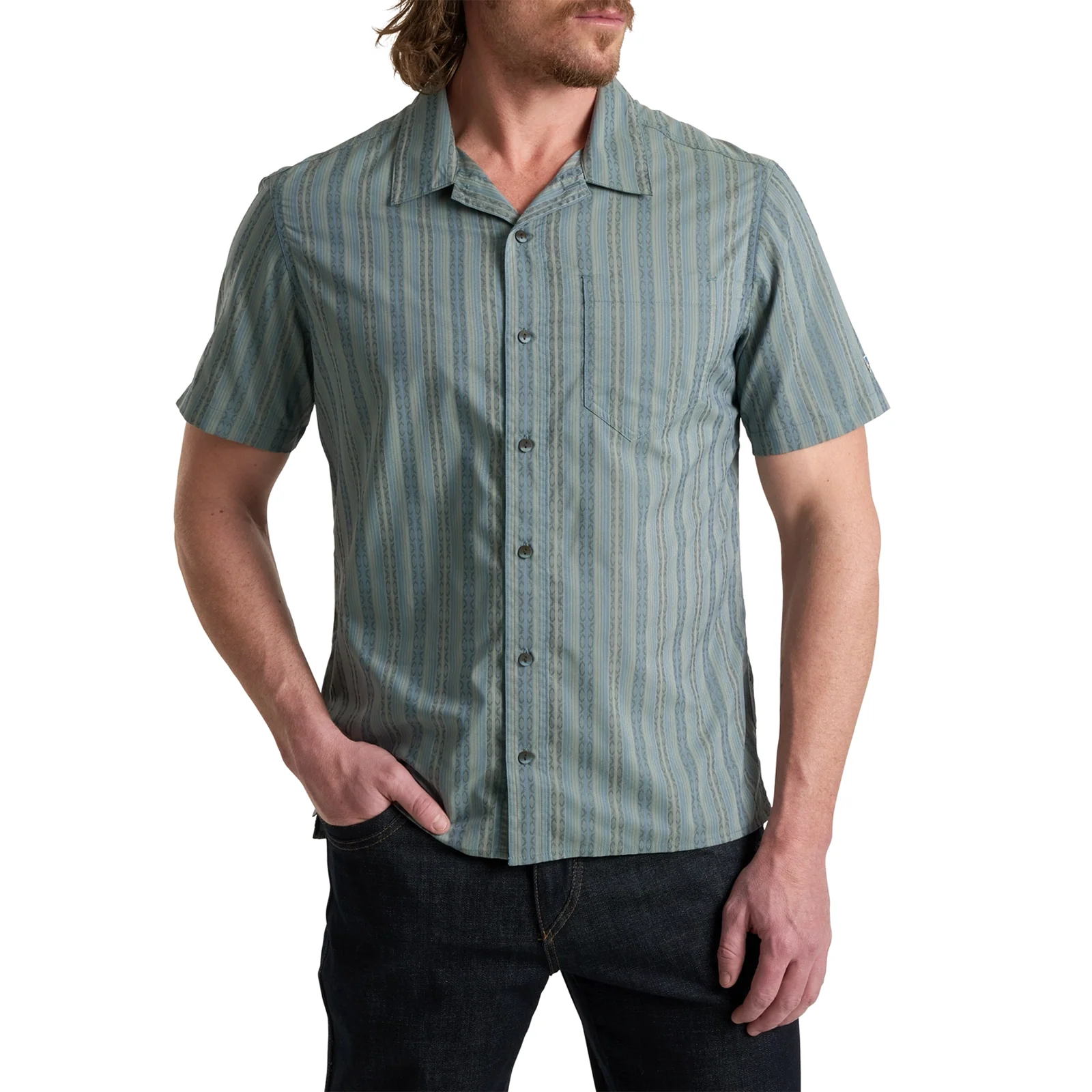 Kuhl Bohemian Short Sleeve Shirt (Men) - Shoreline
