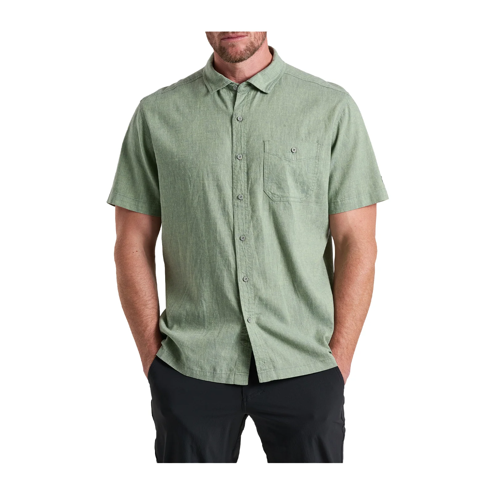 Kuhl Getaway Short Sleeve Shirt (Men) - Citrus Green