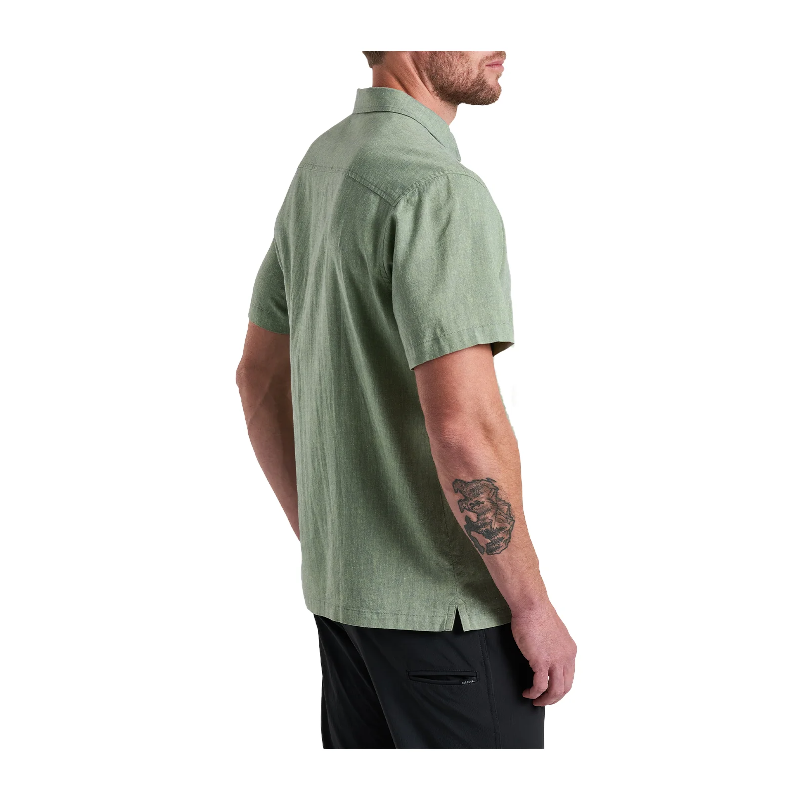Kuhl Getaway Short Sleeve Shirt (Men) - Citrus Green - Image 2