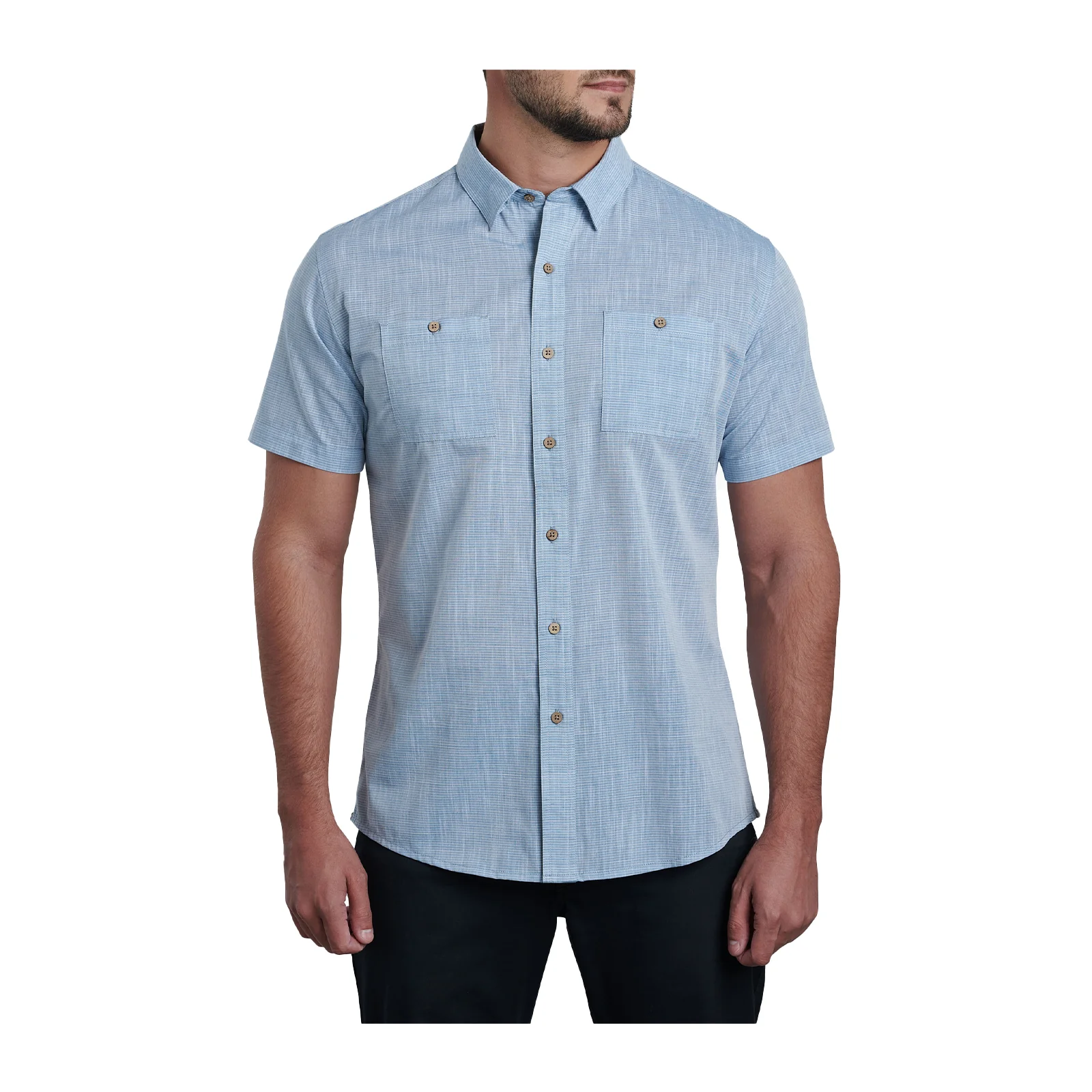 Kuhl Karib Short Sleeve Shirt (Men) - Horizon Blue