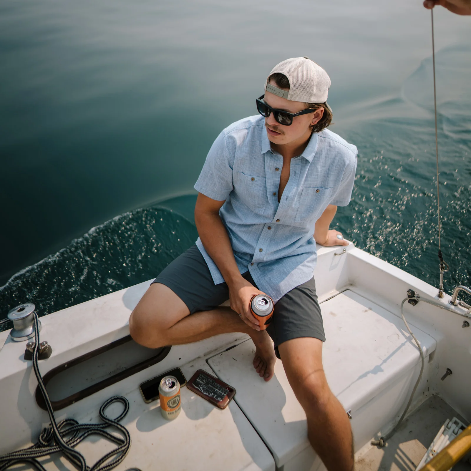 Kuhl Karib Short Sleeve Shirt (Men) - Horizon Blue - Image 4