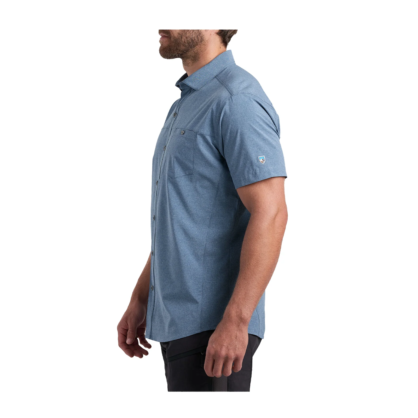Kuhl Optimizr Short Sleeve Shirt (Men) - Endless Sea - Image 3