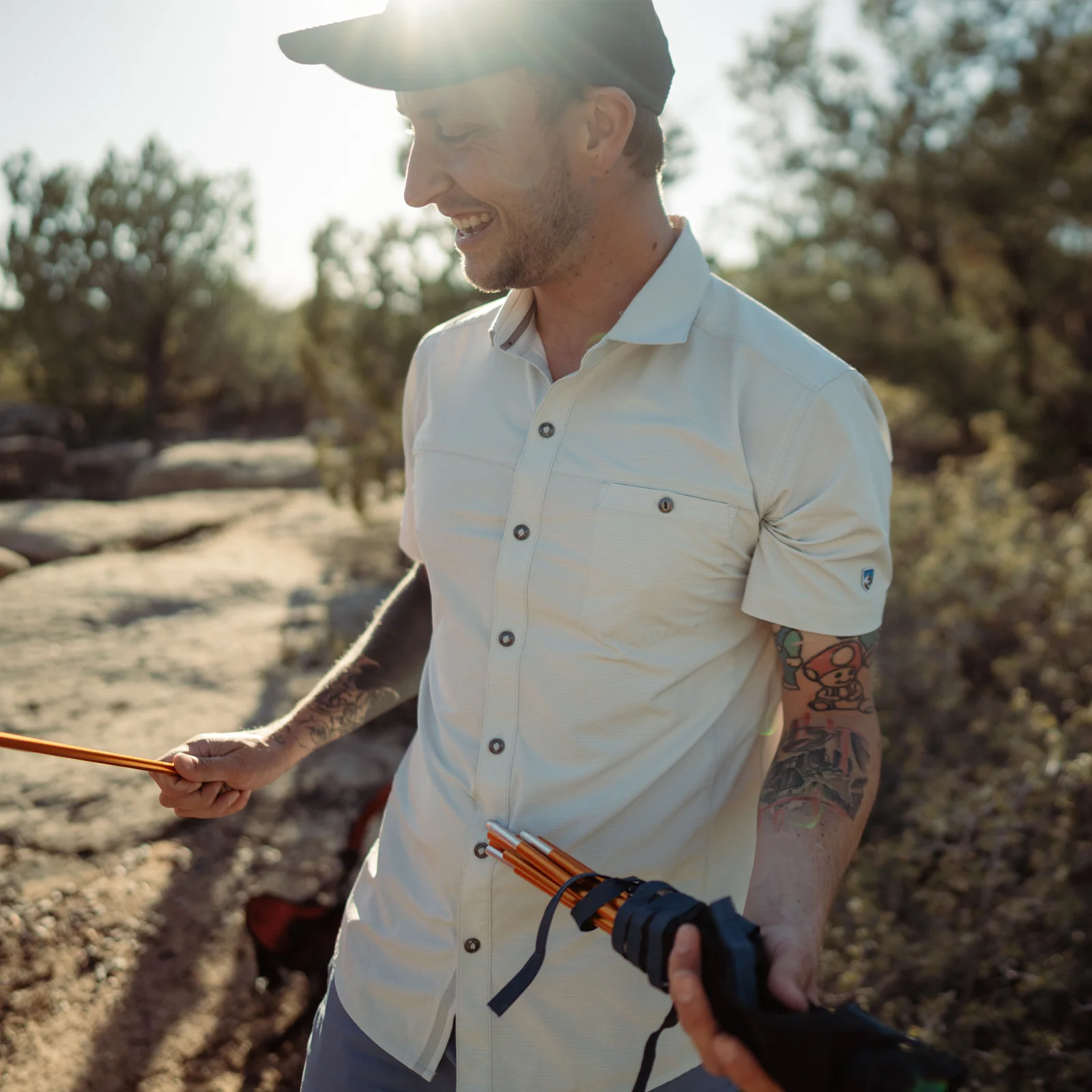 Kuhl Optimizr Short Sleeve Shirt (Men) - Overcast - Image 4