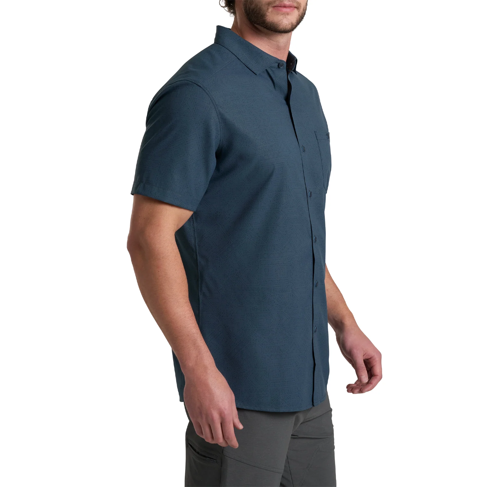 Kuhl Persuadr Short Sleeve Shirt (Men) - Midnight Tide - Image 3