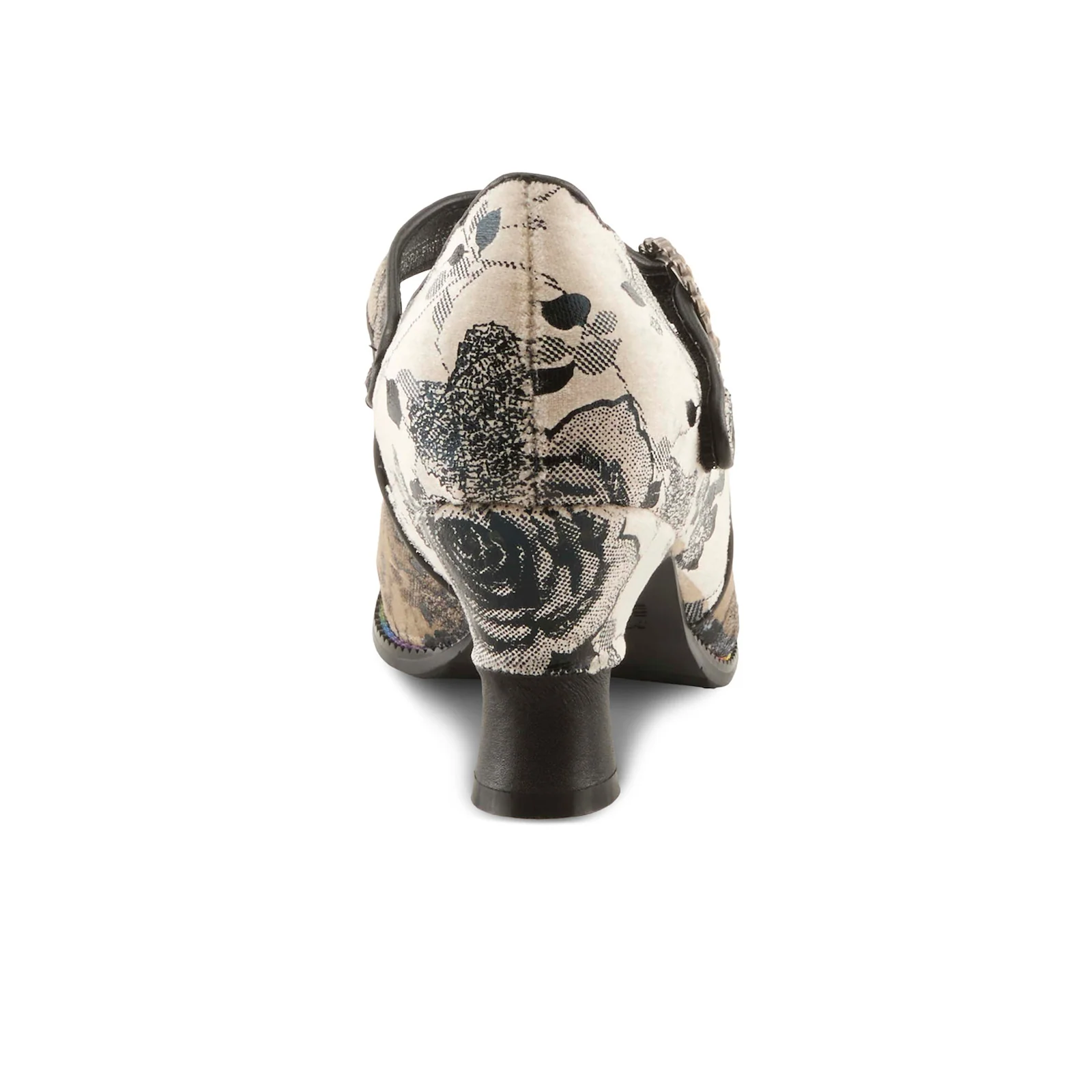 L'Artiste Adodora-Prit Heeled Mary Jane (Women) - Black Multi - Image 4