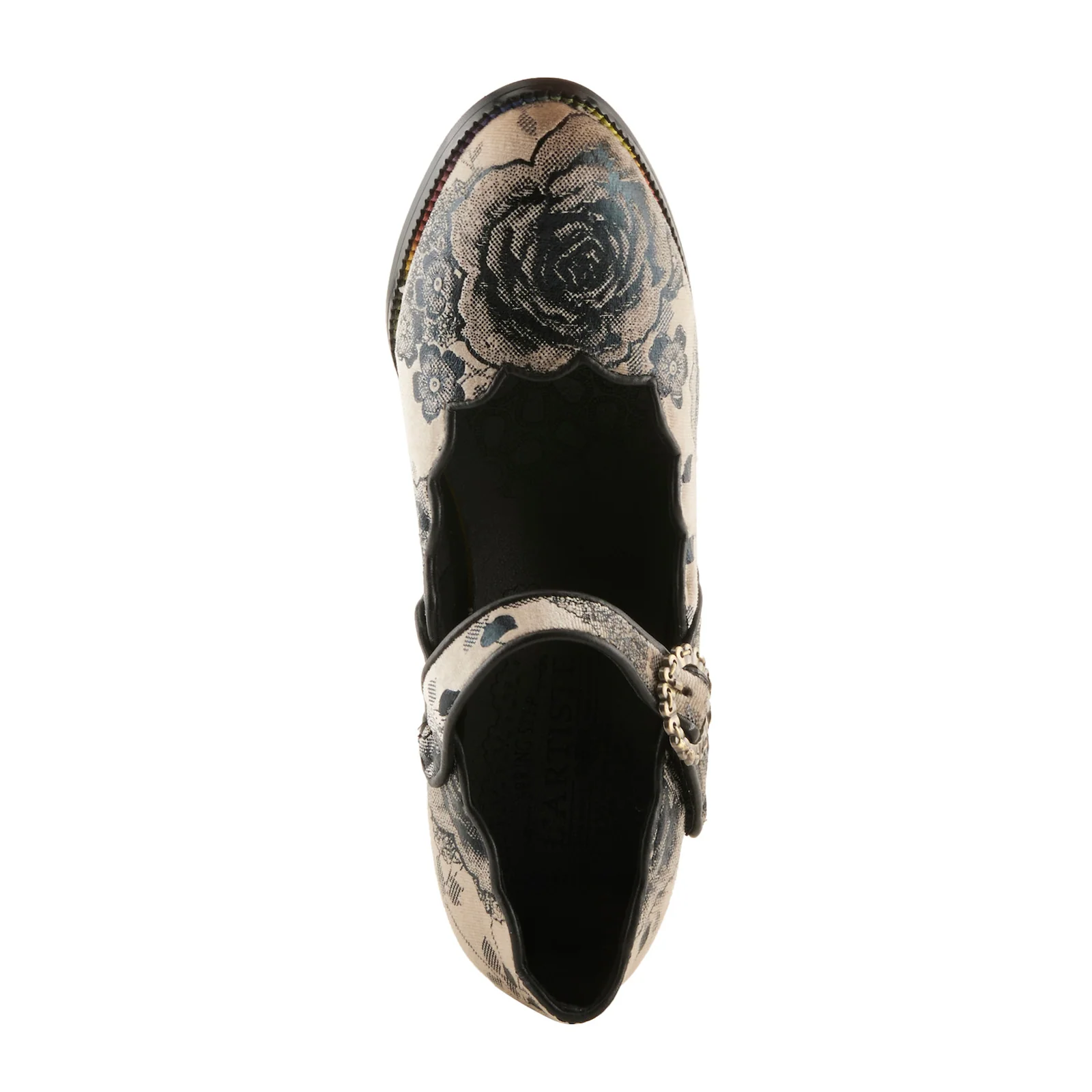 L'Artiste Adodora-Prit Heeled Mary Jane (Women) - Black Multi - Image 6