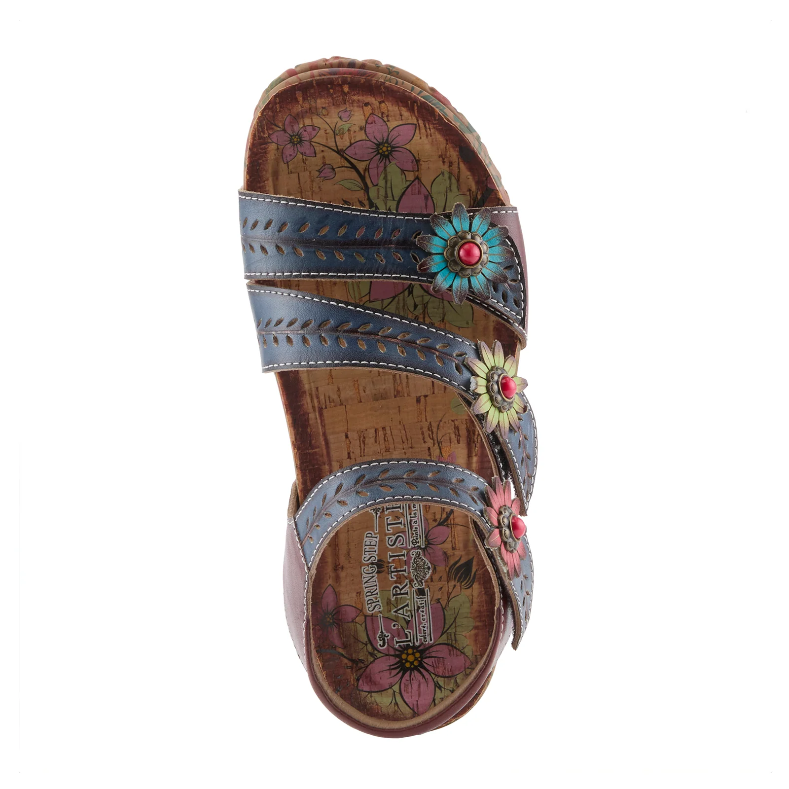L'Artiste Anewtrio Backstrap Sandal (Women) - Navy Multi - Image 6