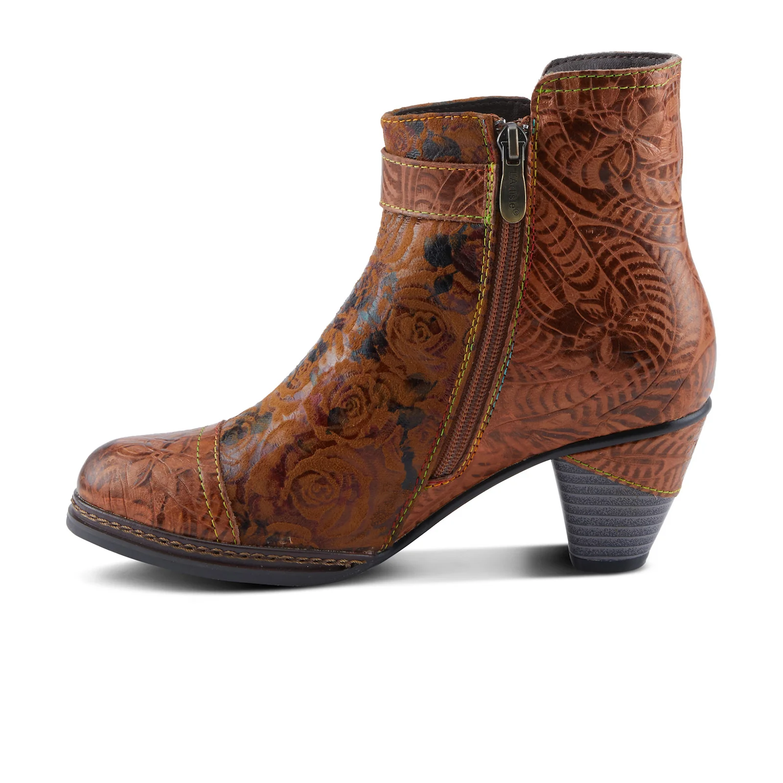 L'Artiste Antilles Heeled Ankle Boot (Women) - Camel - Image 2