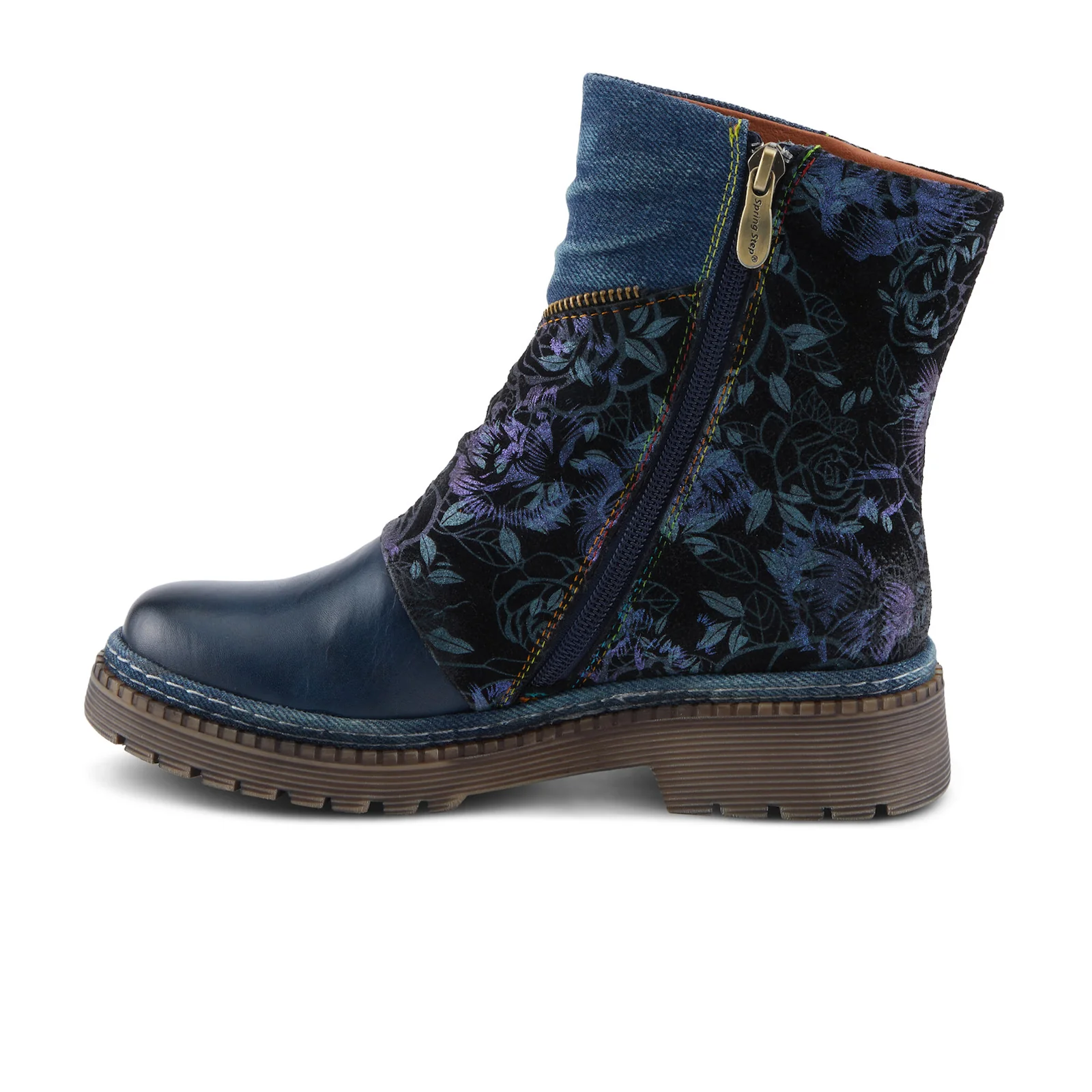 L'Artiste Avrilrose Ankle Boot (Women) - Navy Multi - Image 2