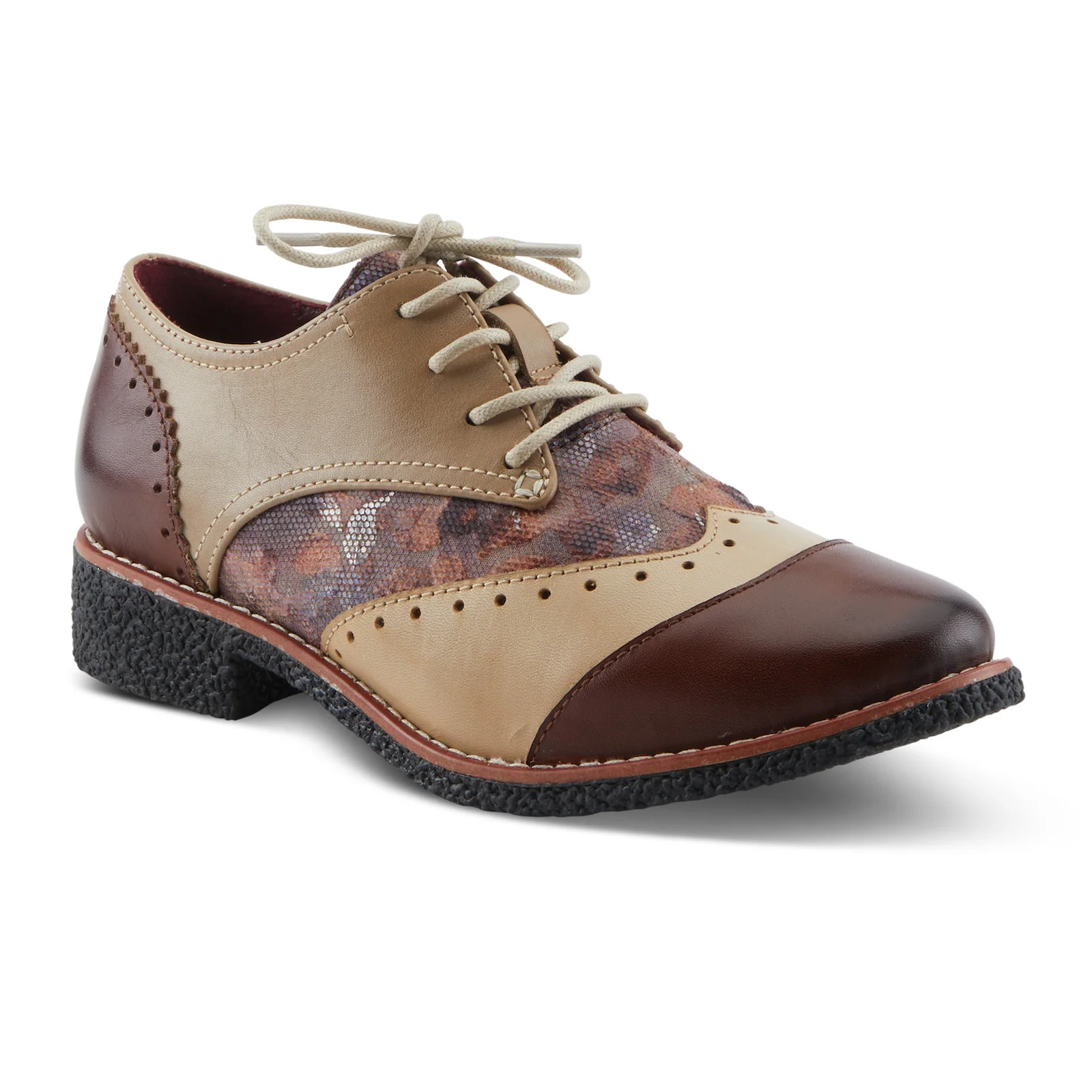 L'Artiste Bargiasti-Flo Oxford (Women) - Brown Multi - Image 3