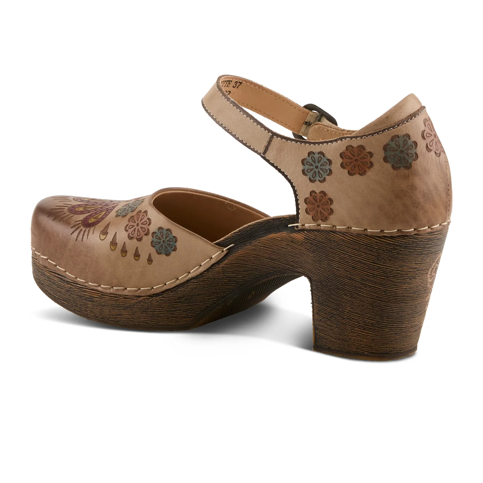 L'Artiste Bridgitte Heeled Mary Jane (Women) - Beige Multi - Image 4