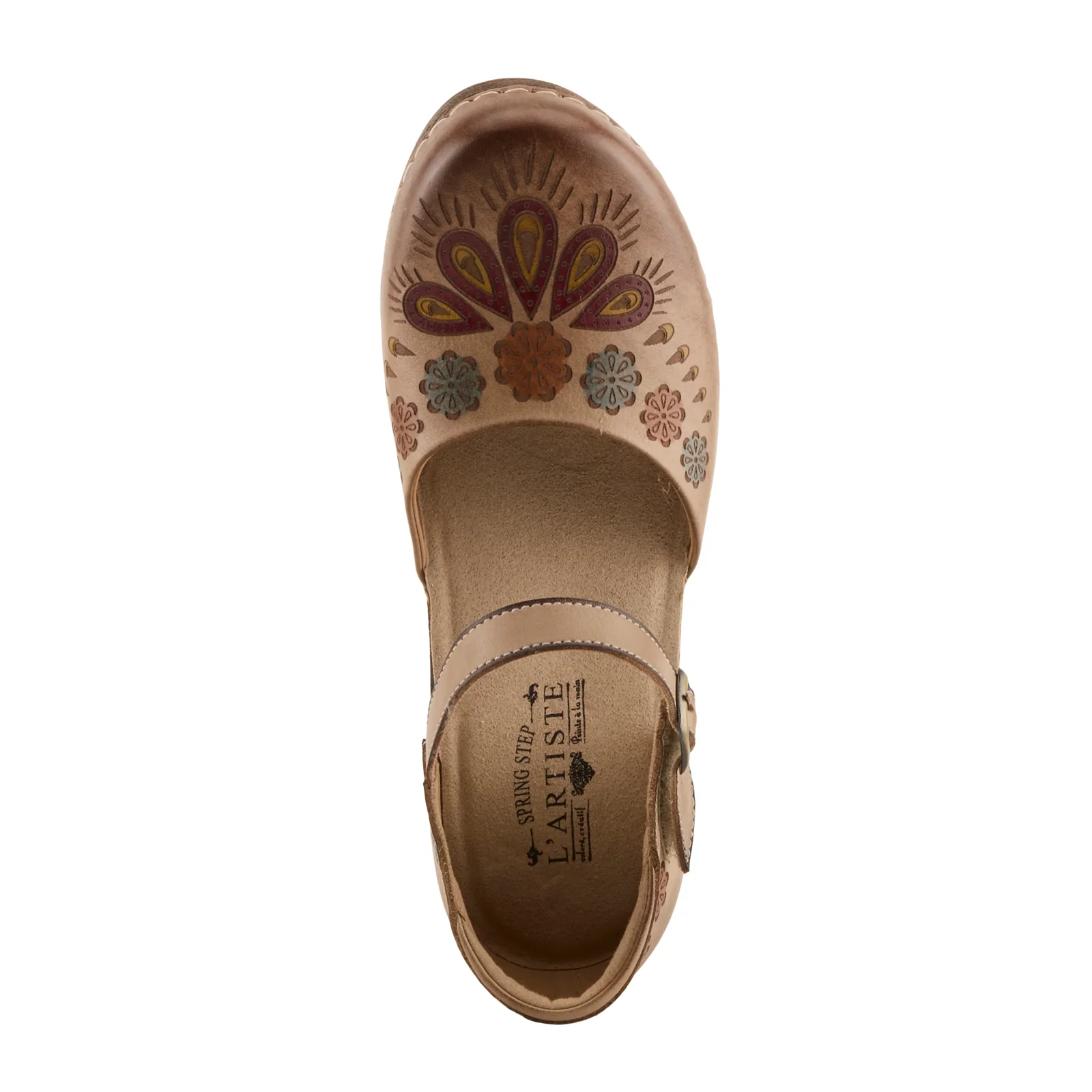 L'Artiste Bridgitte Heeled Mary Jane (Women) - Beige Multi - Image 6