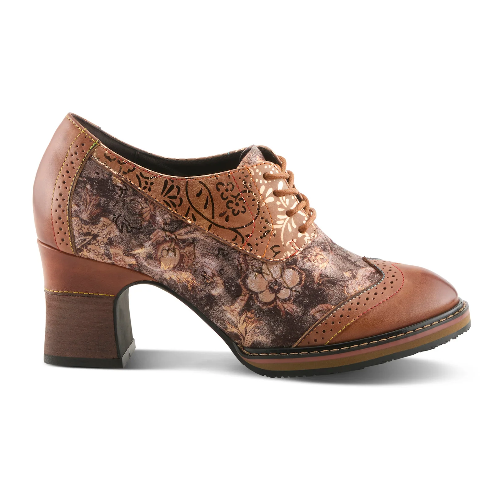L'Artiste Caden Heeled Oxford (Women) - Tan Multi