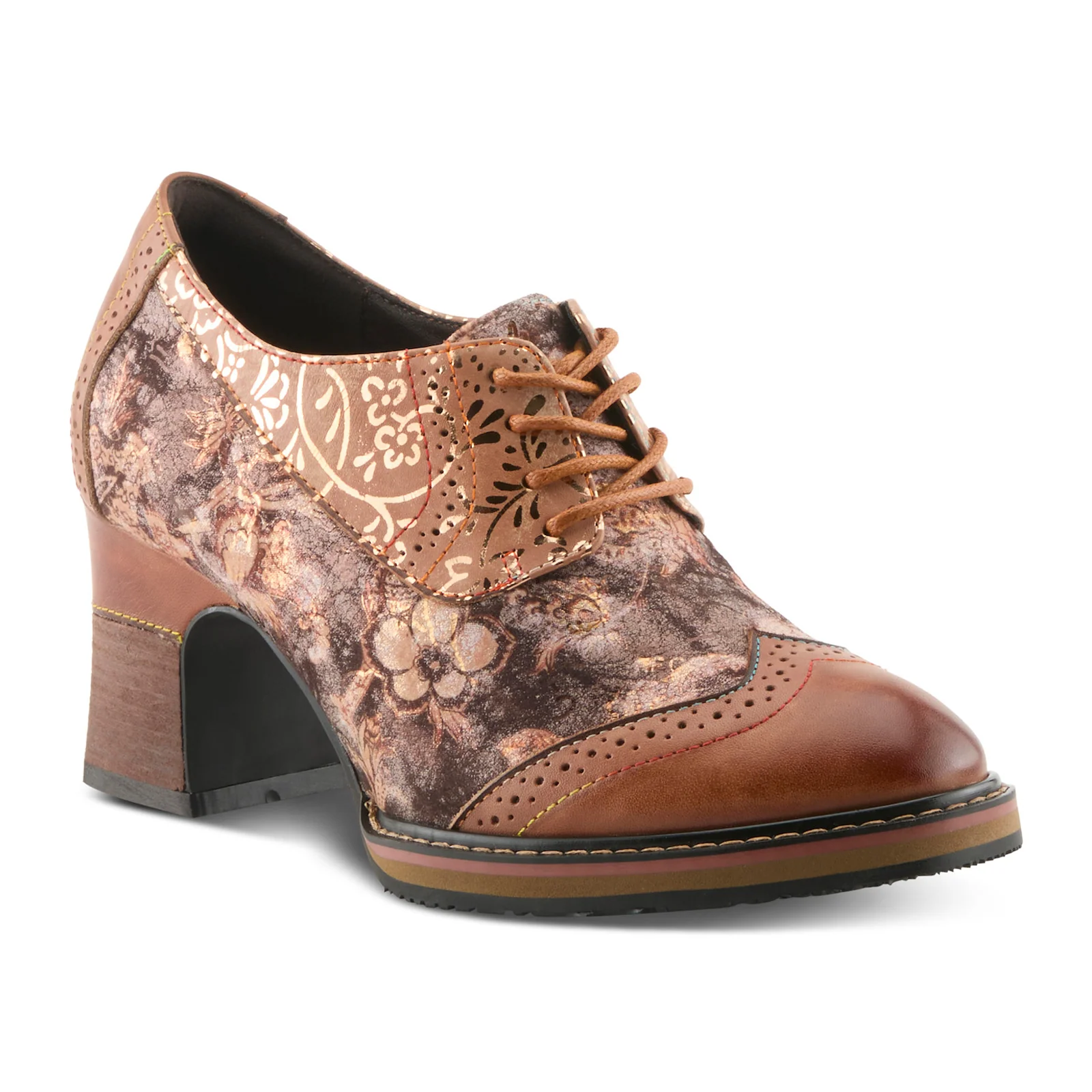 L'Artiste Caden Heeled Oxford (Women) - Tan Multi - Image 3