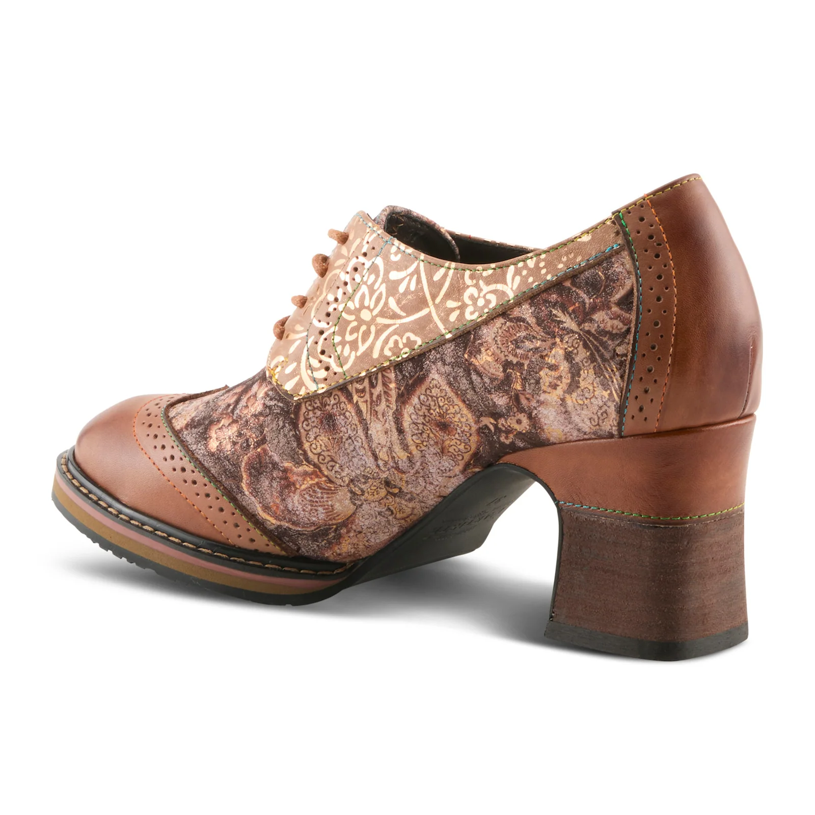 L'Artiste Caden Heeled Oxford (Women) - Tan Multi - Image 4