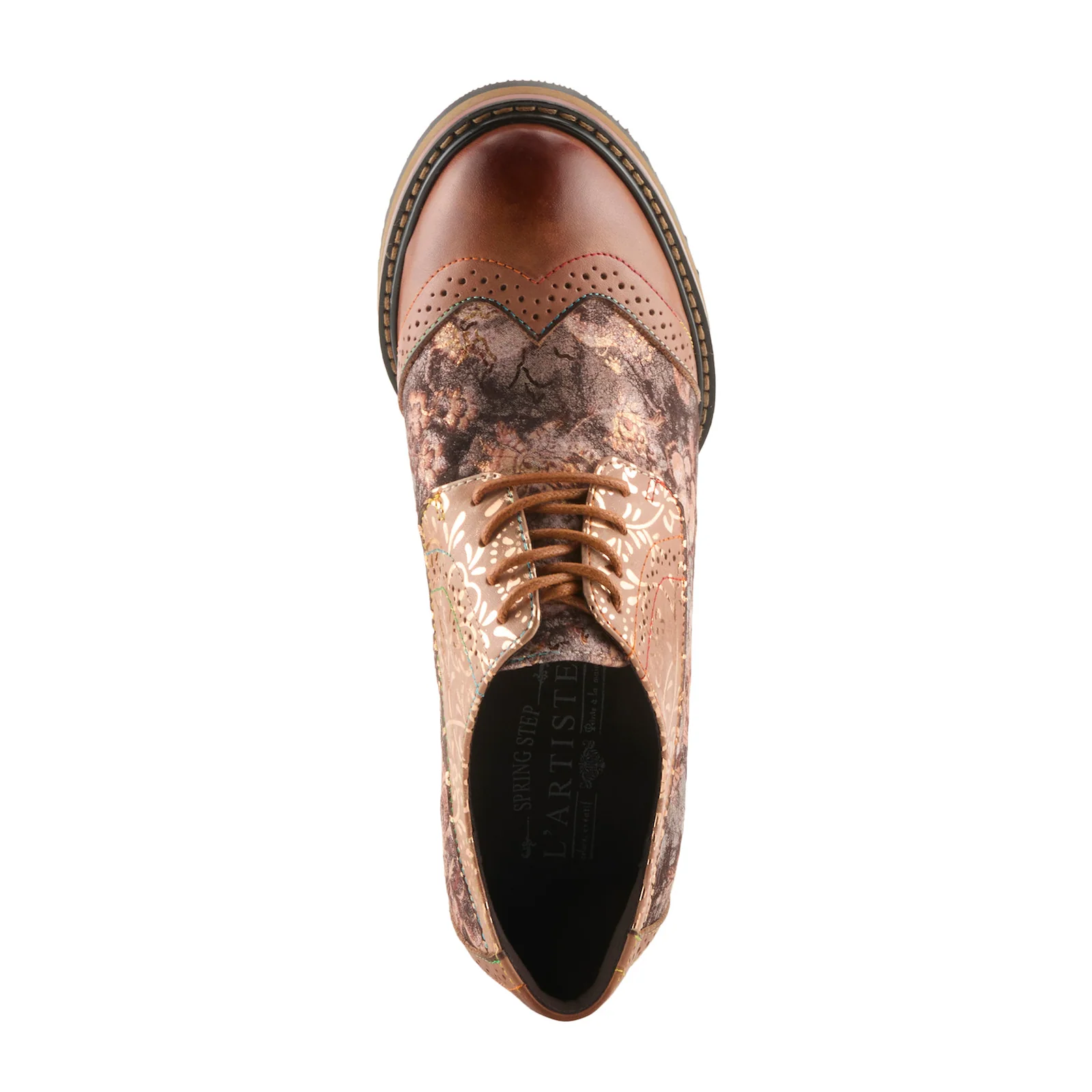 L'Artiste Caden Heeled Oxford (Women) - Tan Multi - Image 6