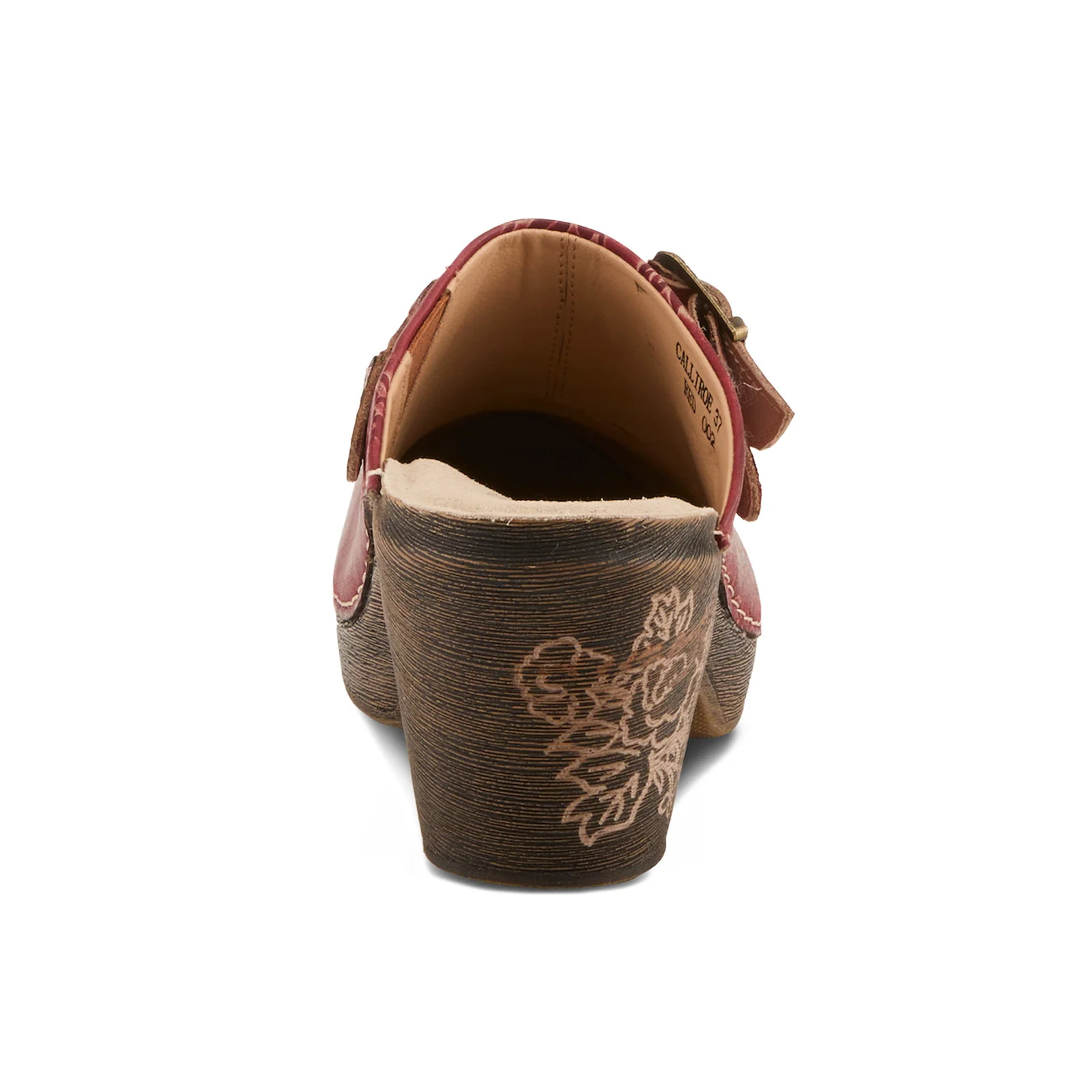 L'Artiste Calliroe Heeled Clog (Women) - Dark Red Multi - Image 5
