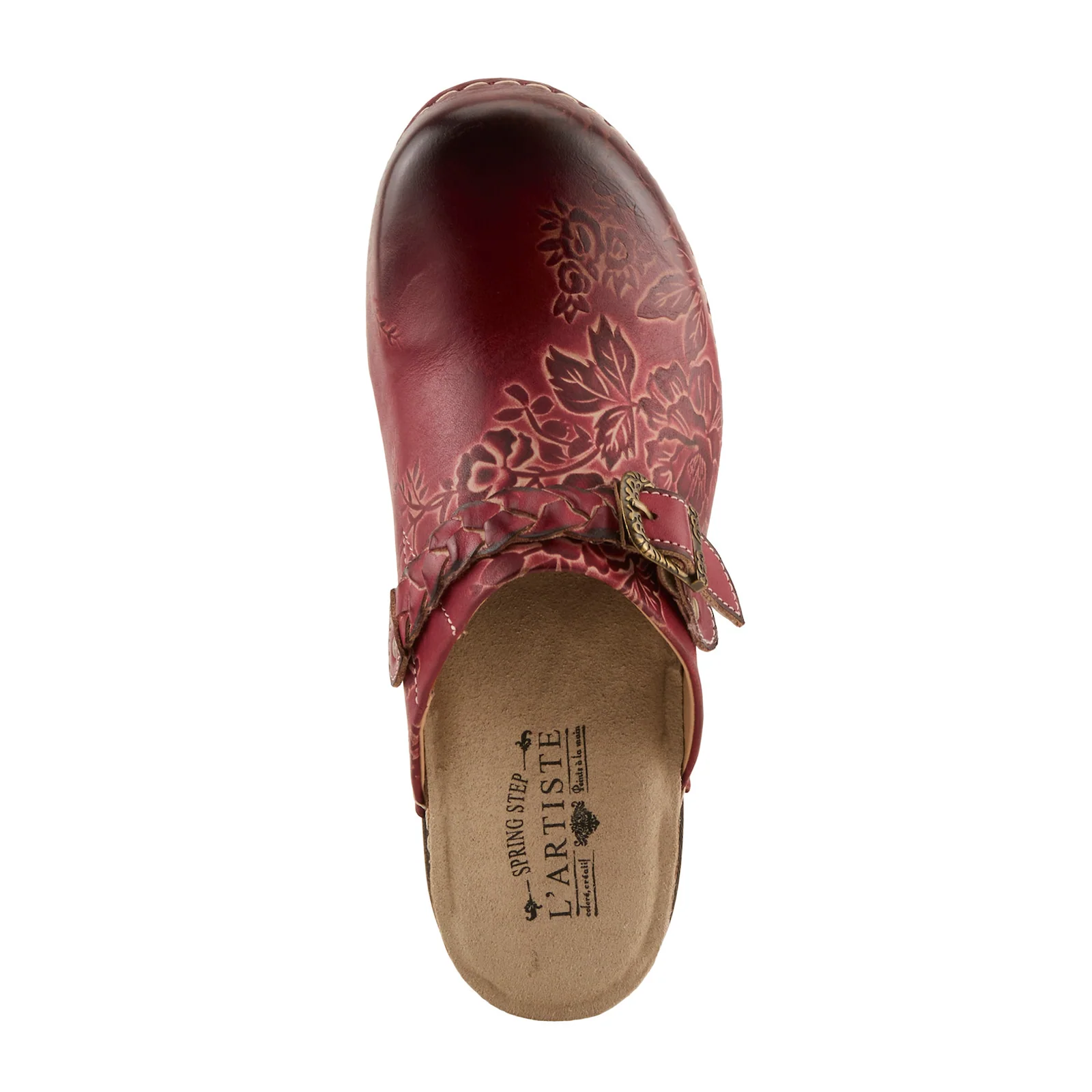 L'Artiste Calliroe Heeled Clog (Women) - Dark Red Multi - Image 6