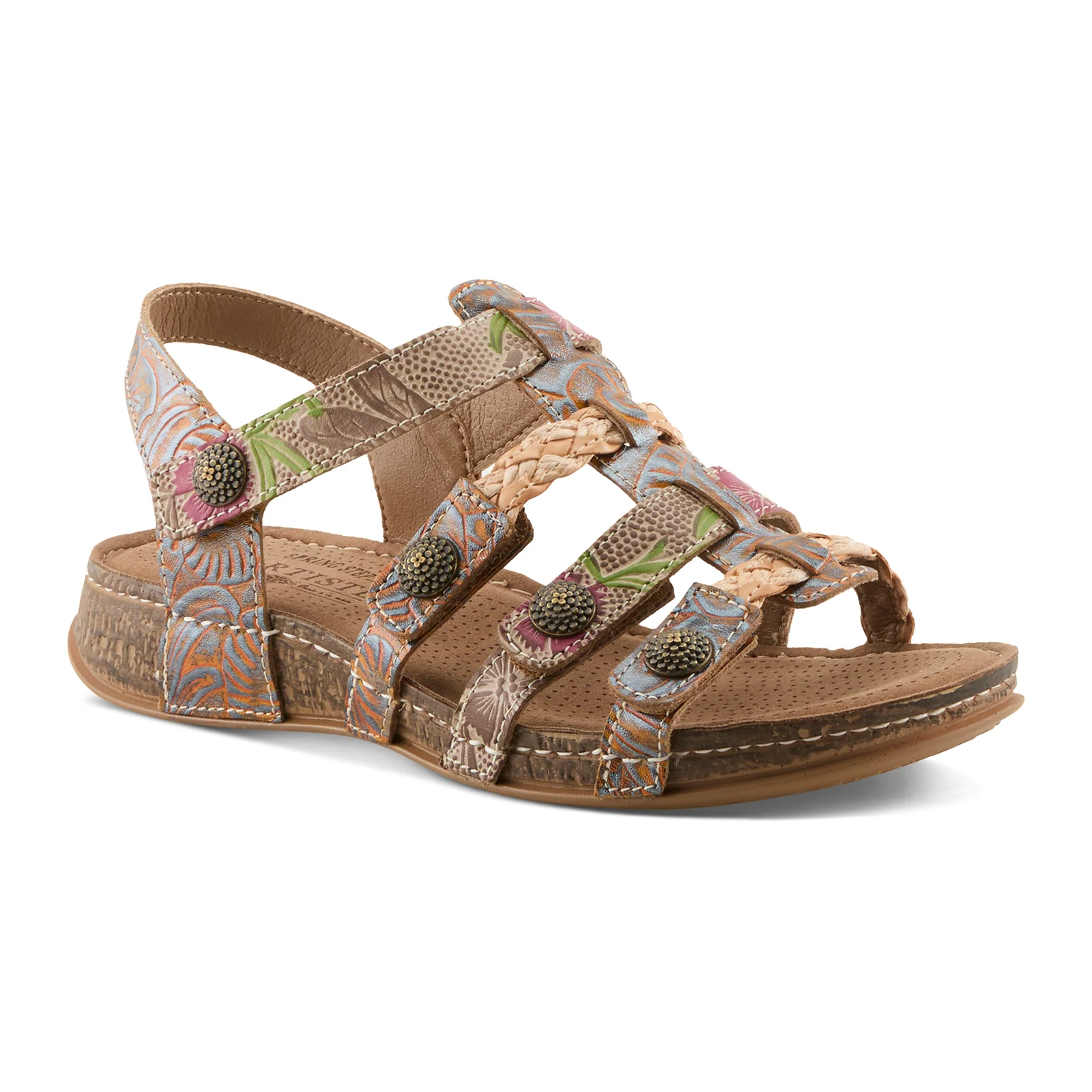 L'Artiste Delila Backstrap Sandal (Women) - Mango Multi - Image 3