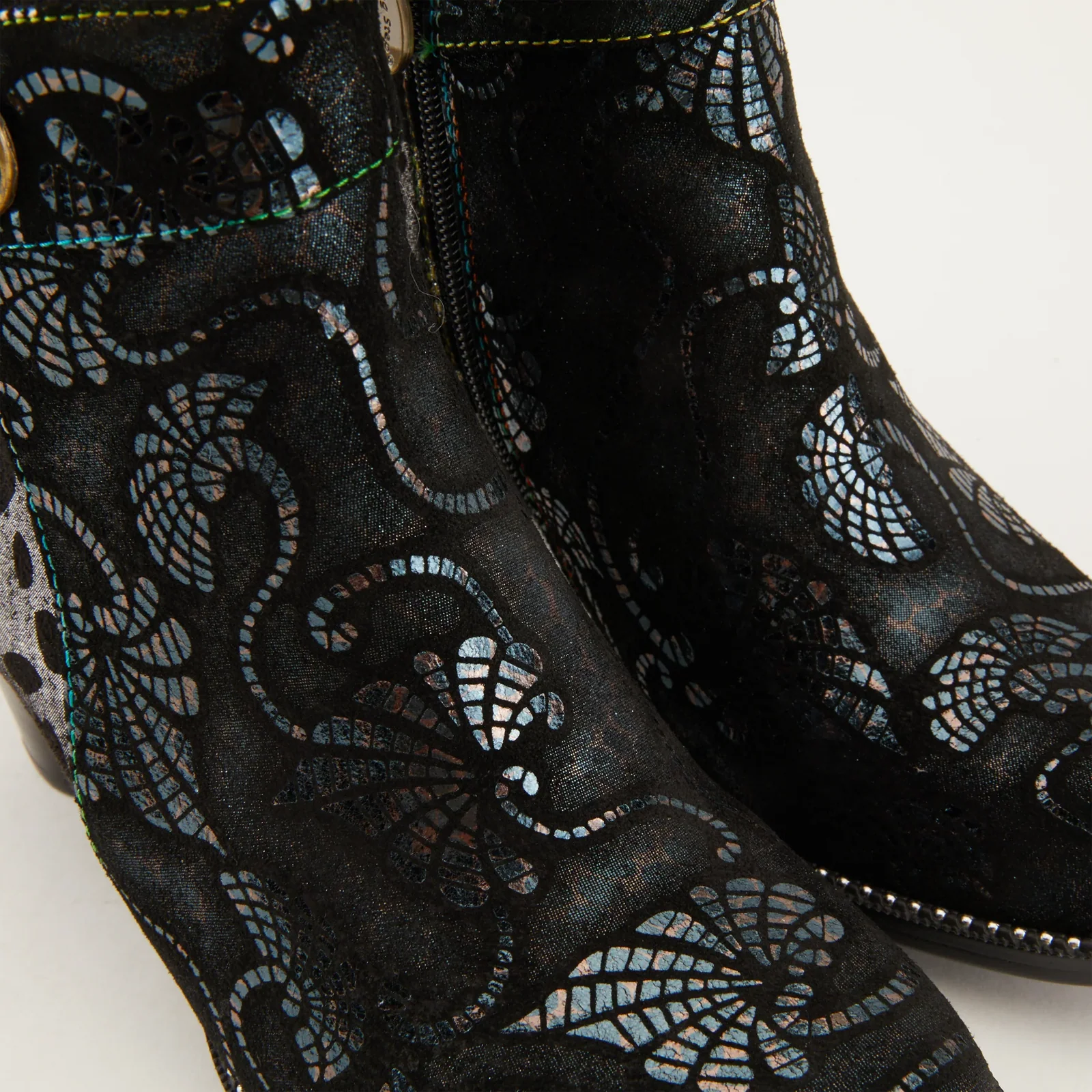 L'Artiste Dessa Heeled Ankle Boot (Women) - Black Multi - Image 9