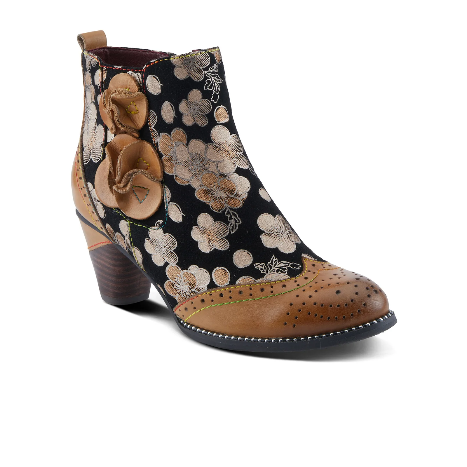 L'Artiste Glynn Heeled Ankle Boot (Women) - Tan Multi - Image 3