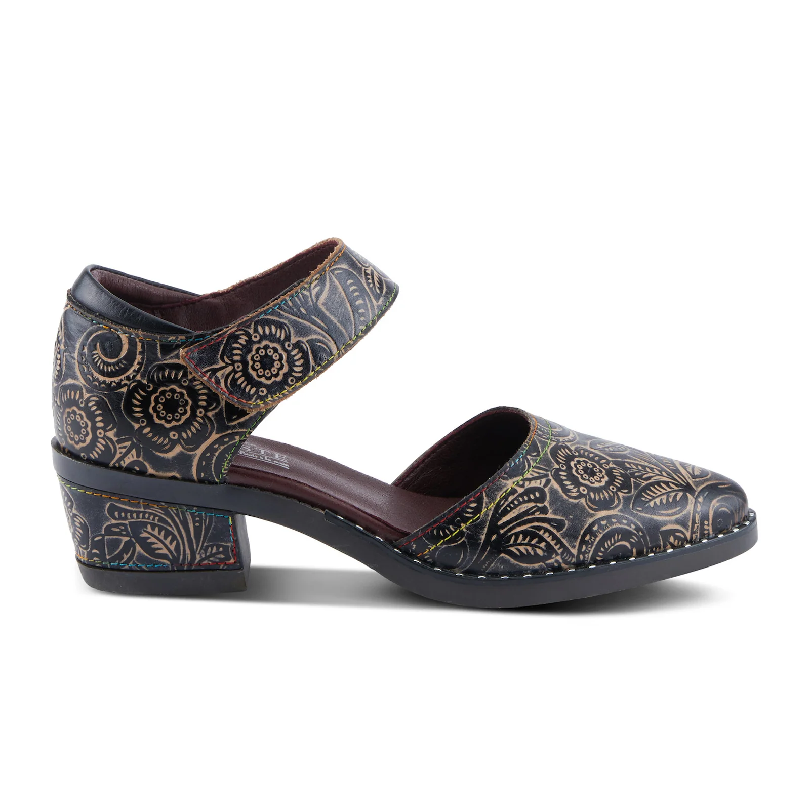 L'Artiste Jazzberry Heeled Mary Jane (Women) - Black Multi