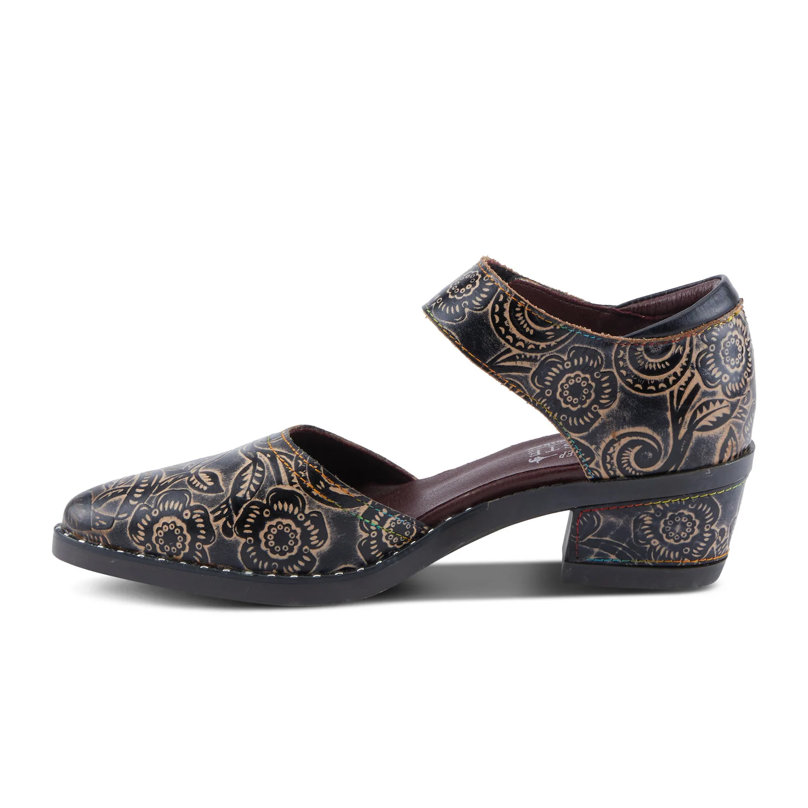 L'Artiste Jazzberry Heeled Mary Jane (Women) - Black Multi - Image 2