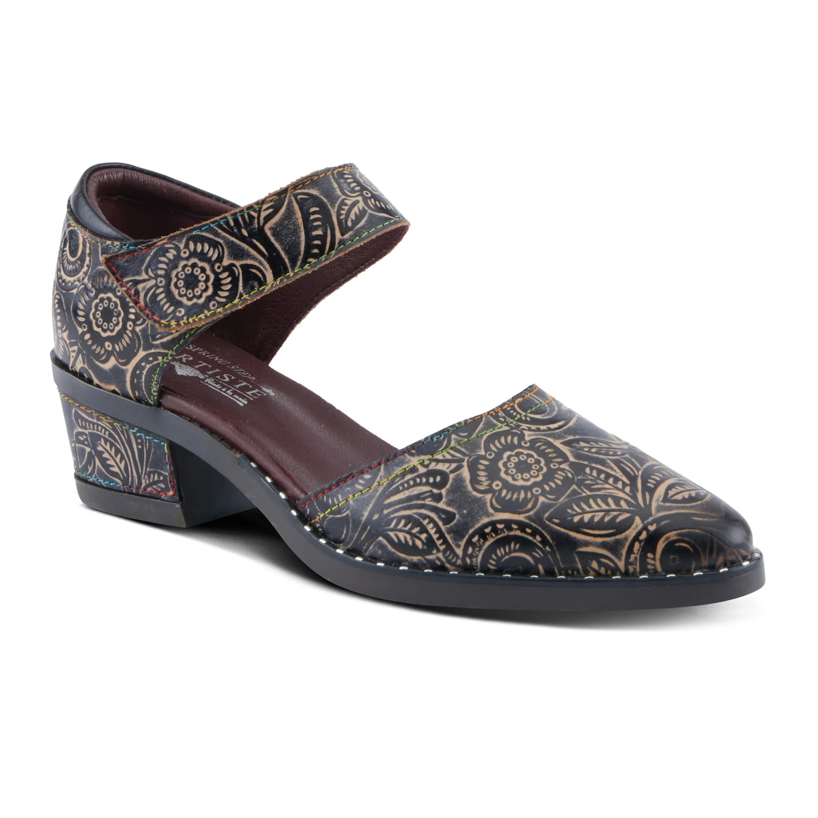 L'Artiste Jazzberry Heeled Mary Jane (Women) - Black Multi - Image 3