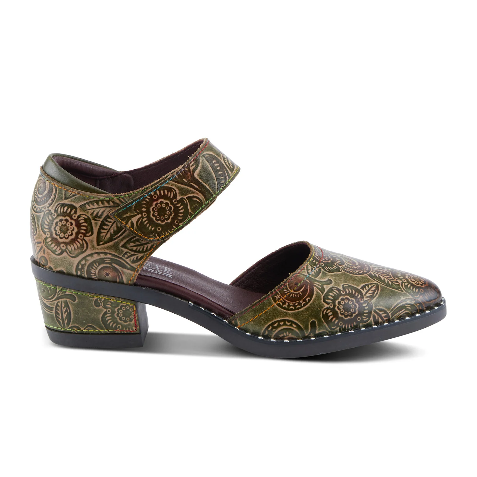 L'Artiste Jazzberry Heeled Mary Jane (Women) - Olive Multi