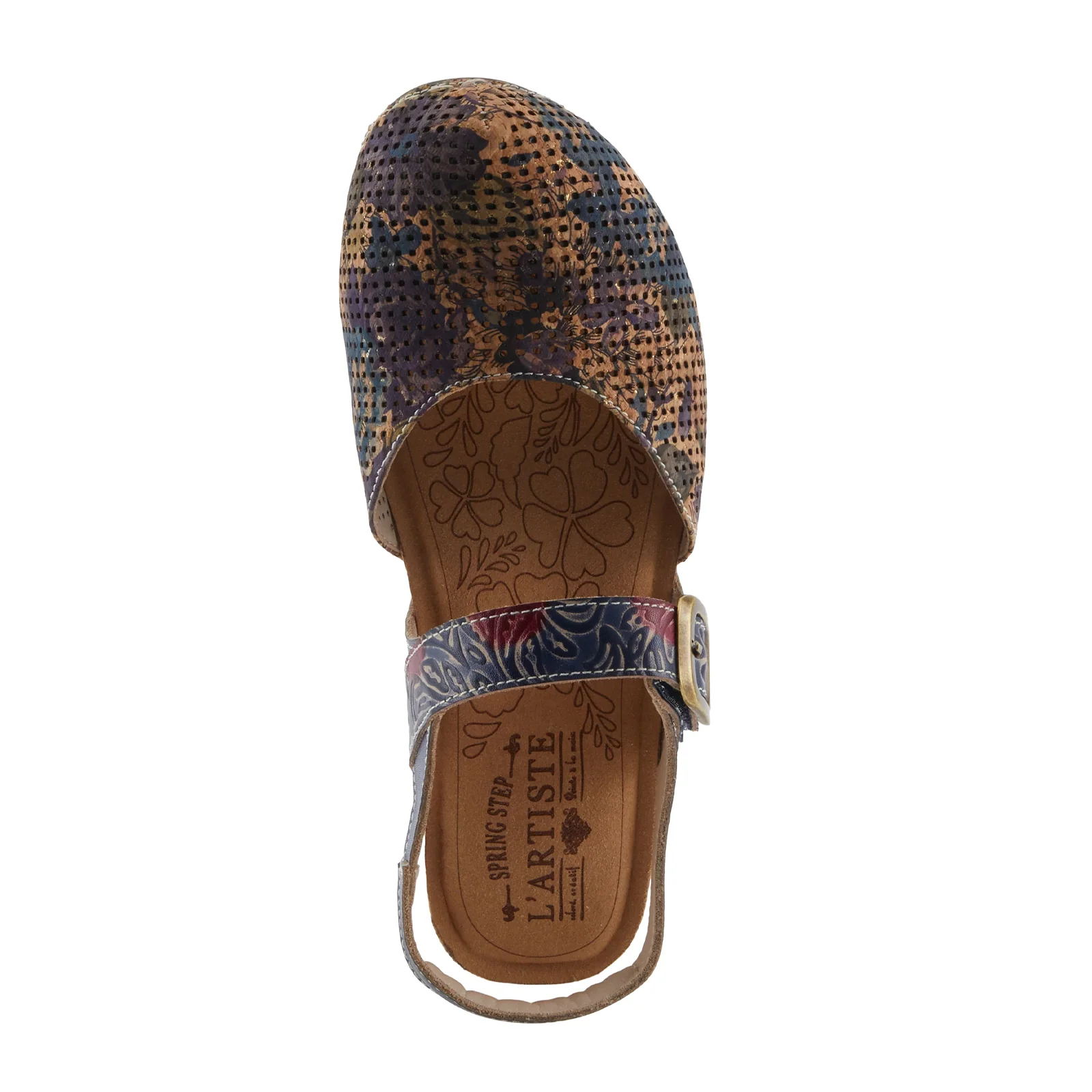 L'Artiste Koraline Wedge Sandal (Women) - Navy Multi - Image 6