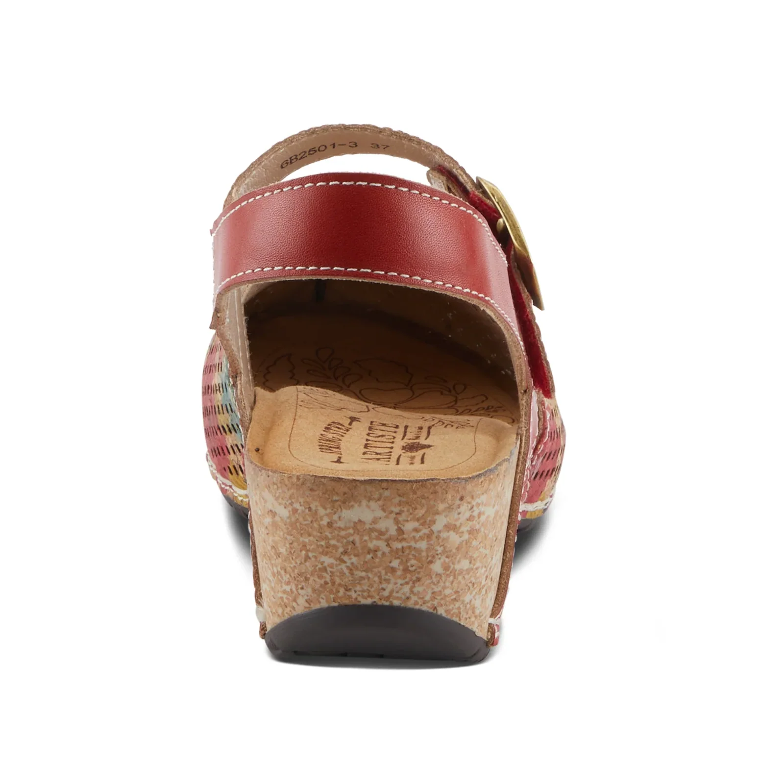 L'Artiste Koraline Wedge Sandal (Women) - Red Multi - Image 5