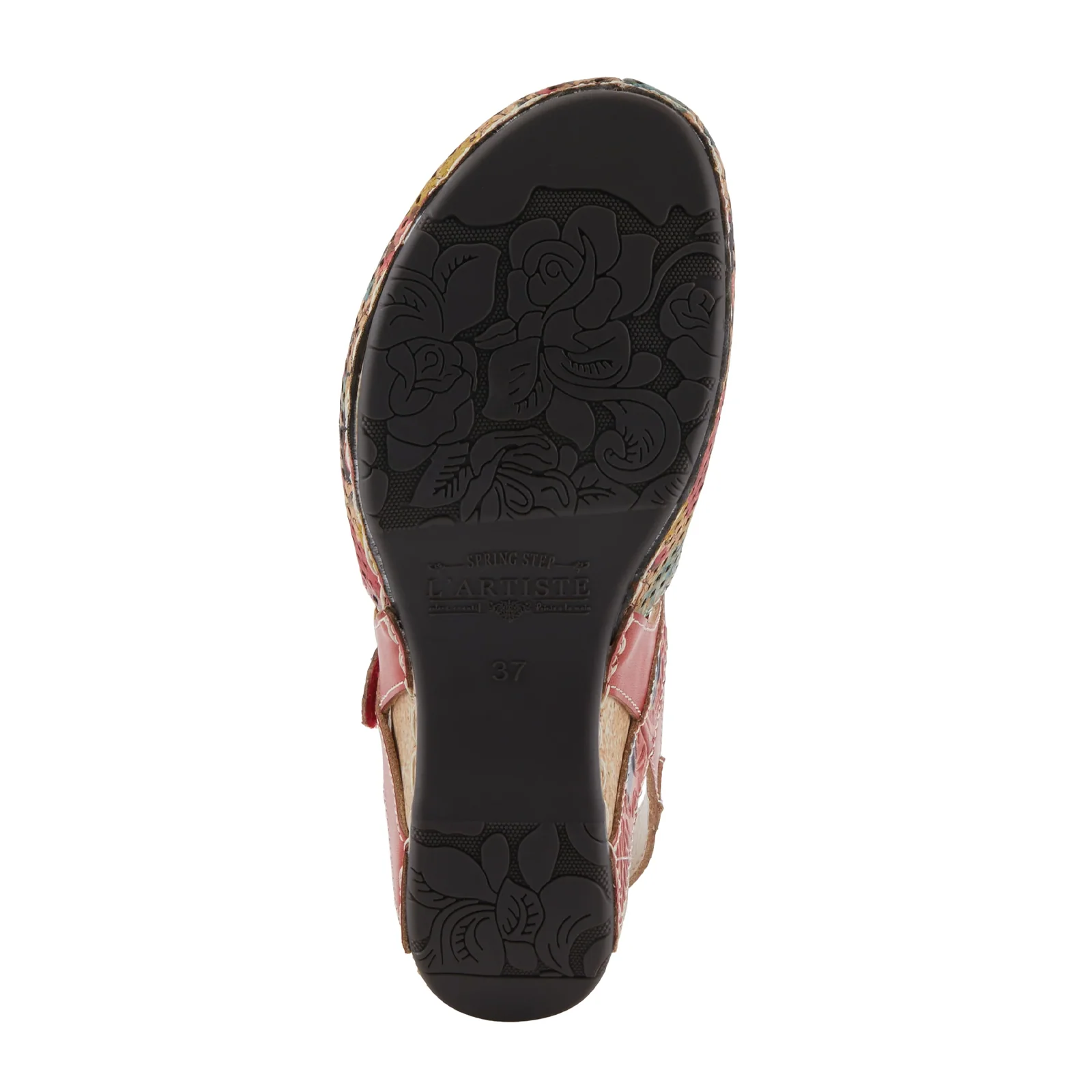 L'Artiste Koraline Wedge Sandal (Women) - Red Multi - Image 7
