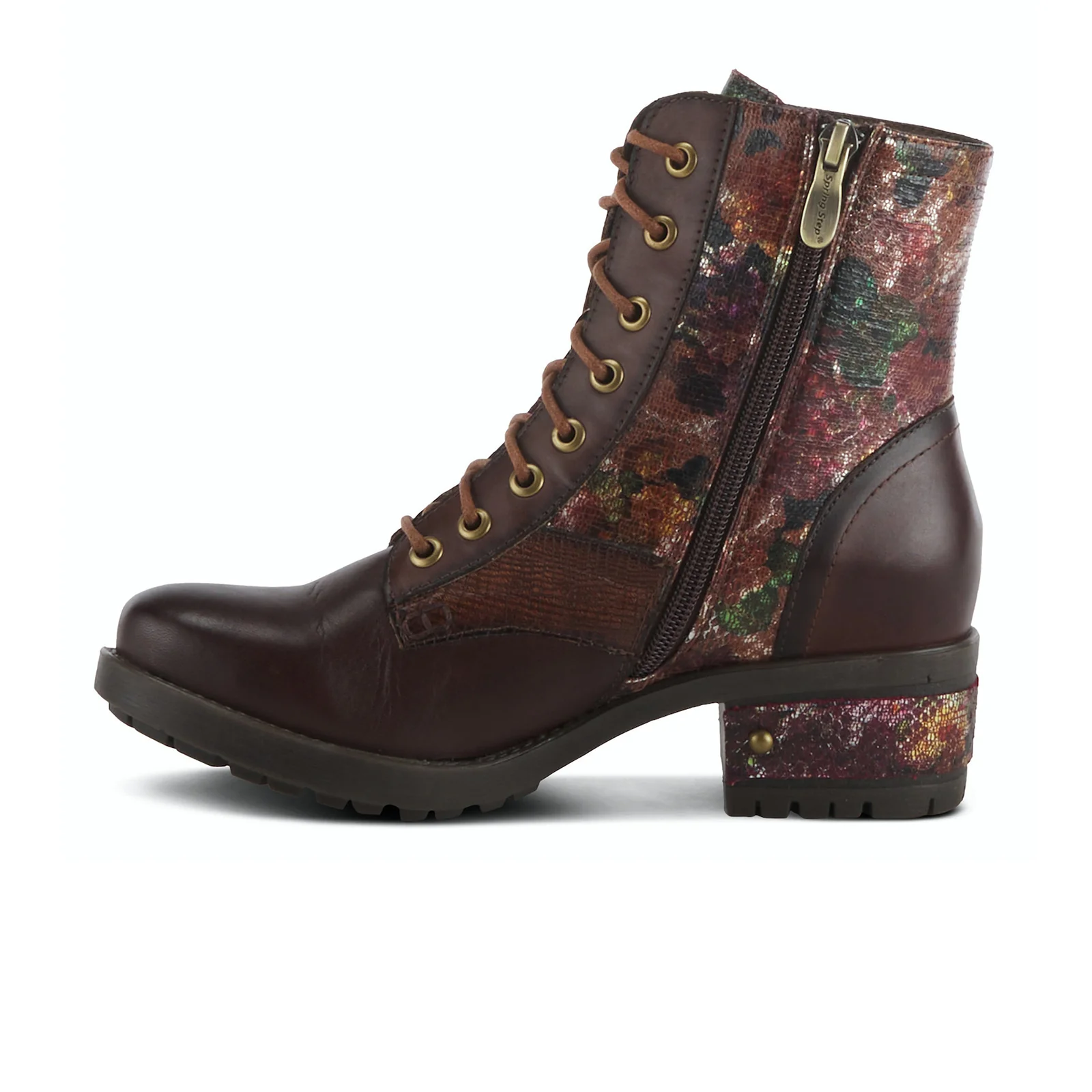 L'Artiste Marty-Met Combat Boot (Women) - Brown Multi - Image 2