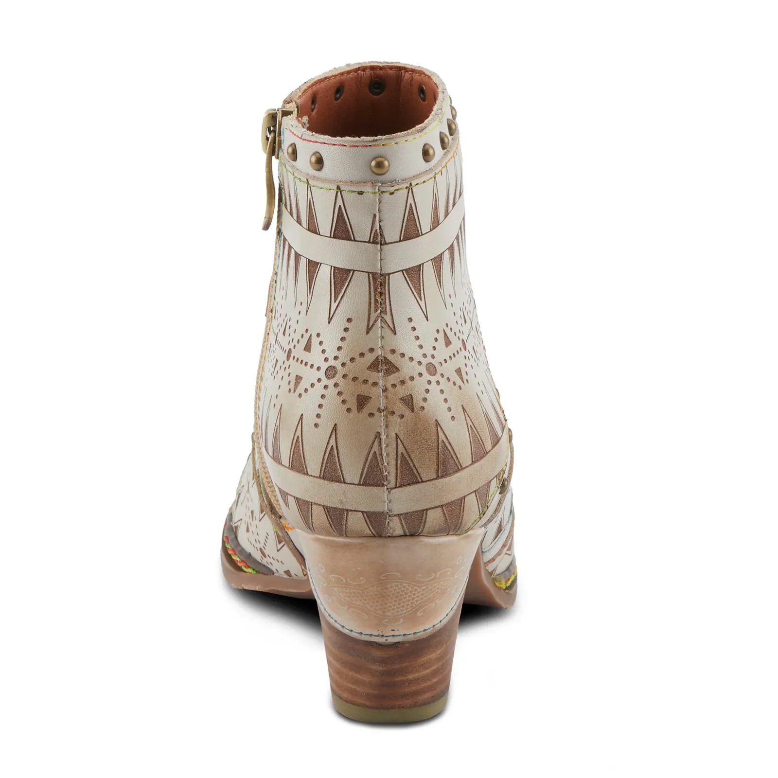 L'Artiste Niobe Heeled Ankle Boot (Women) - Beige Multi - Image 5