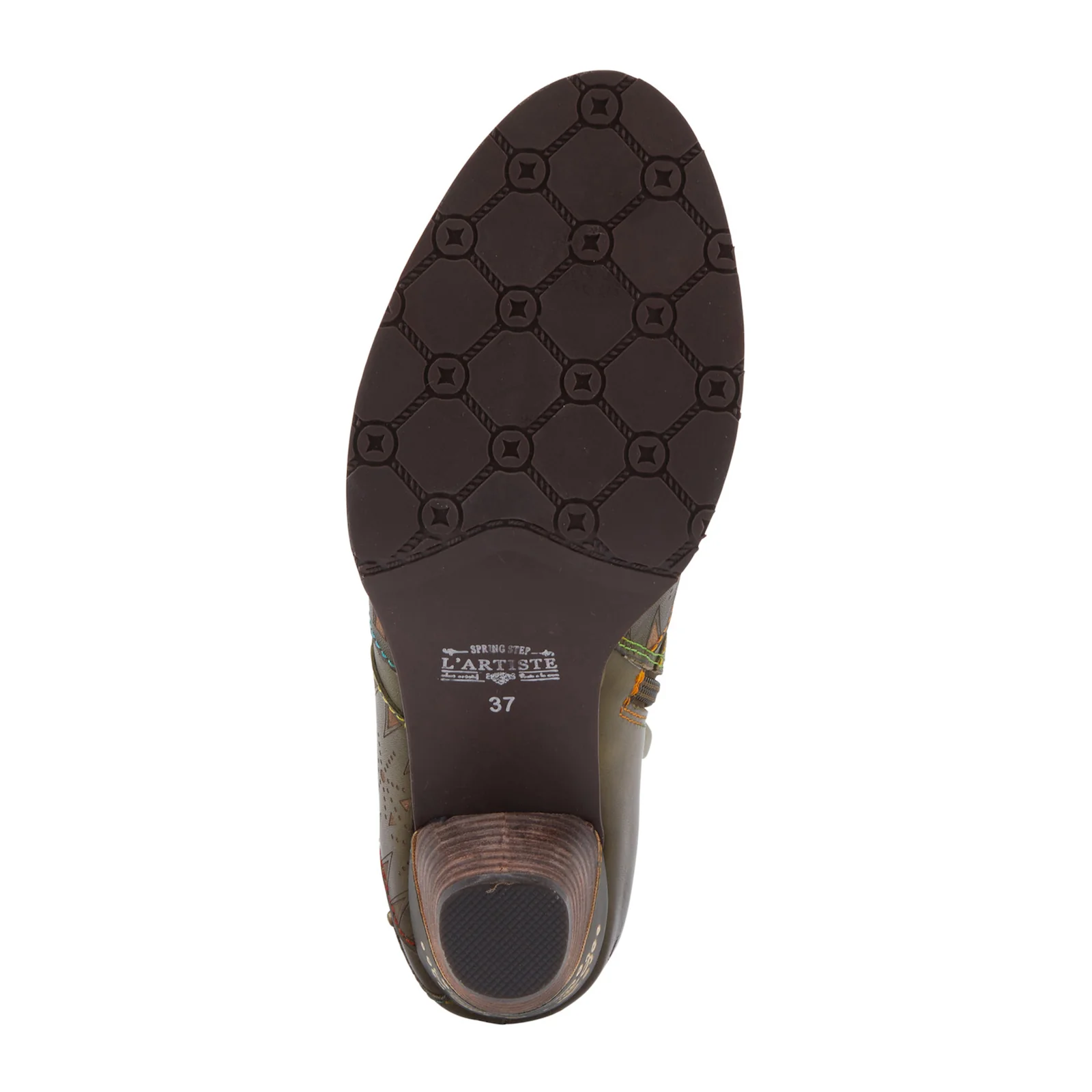 L'Artiste Niobe Heeled Ankle Boot (Women) - Olive Multi - Image 7