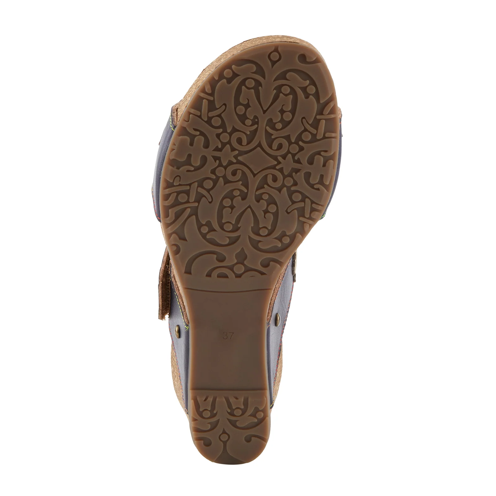 L'Artiste Prettypetals Wedge Sandal (Women) - Navy Multi - Image 7