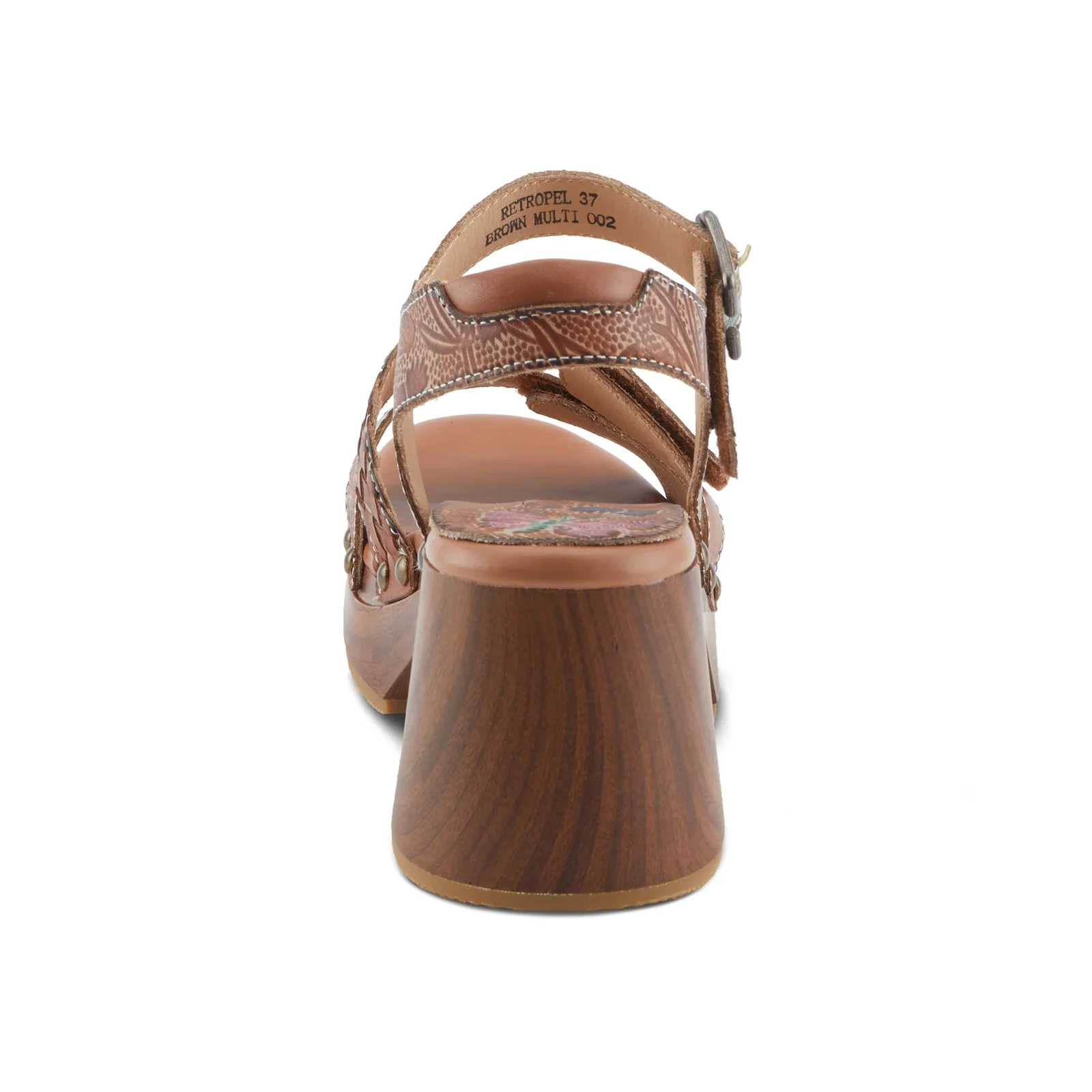 L'Artiste Retropel Wedge Sandal (Women) - Brown Multi - Image 5