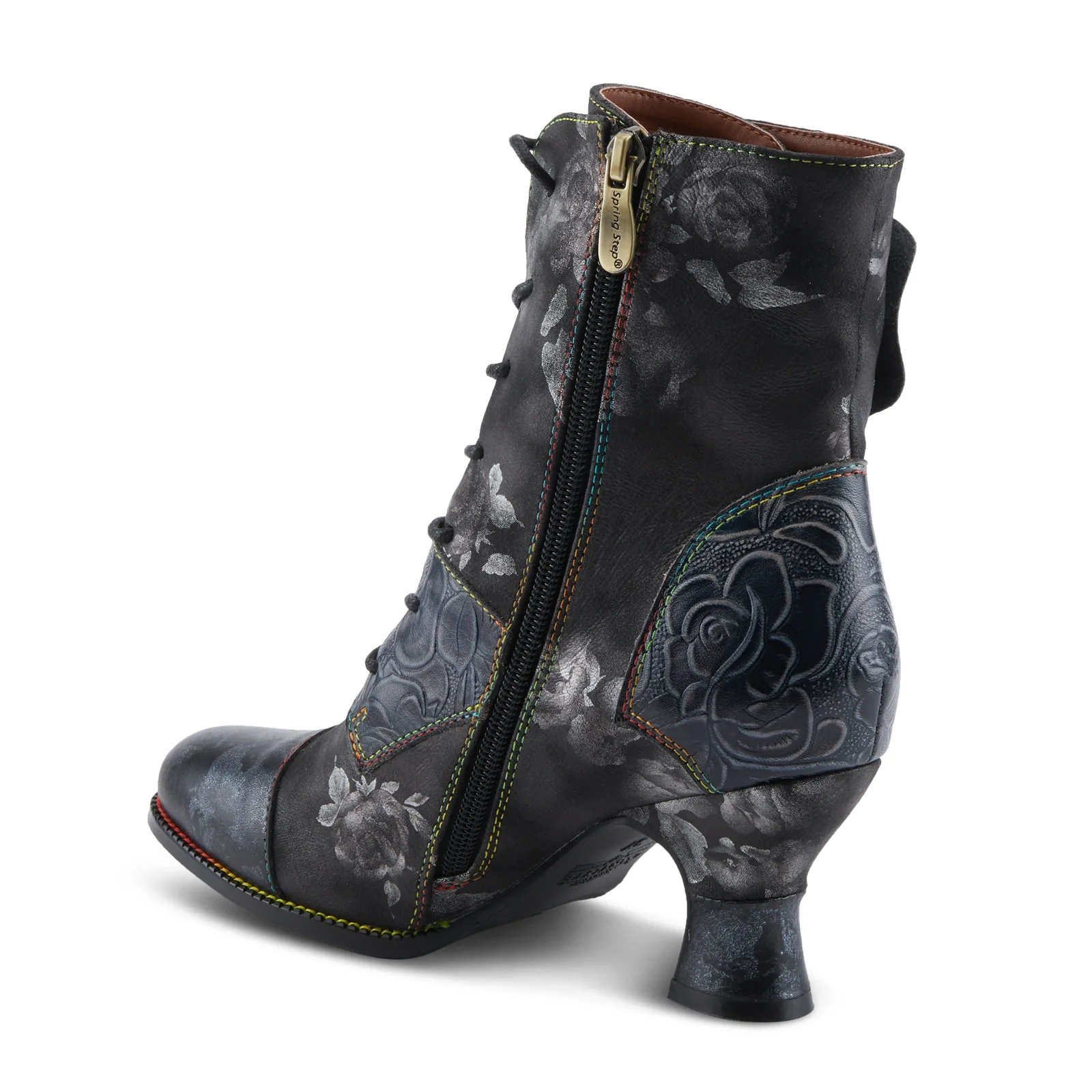 L'Artiste Roselia Heeled Ankle Boot (Women) - Black Multi - Image 4