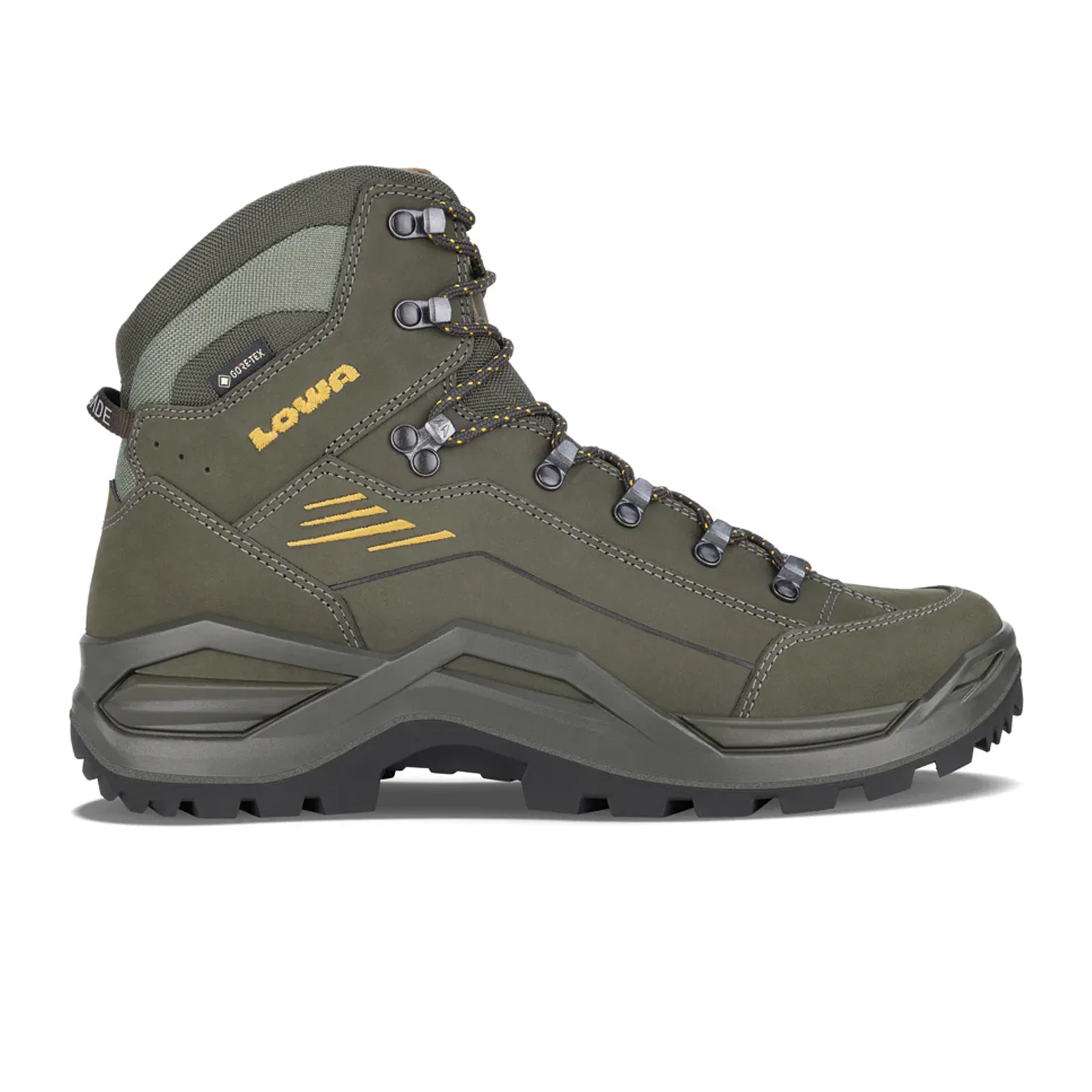 Lowa Renegade EVO GTX Mid Hiking Boot (Men) - Olive/Mustard