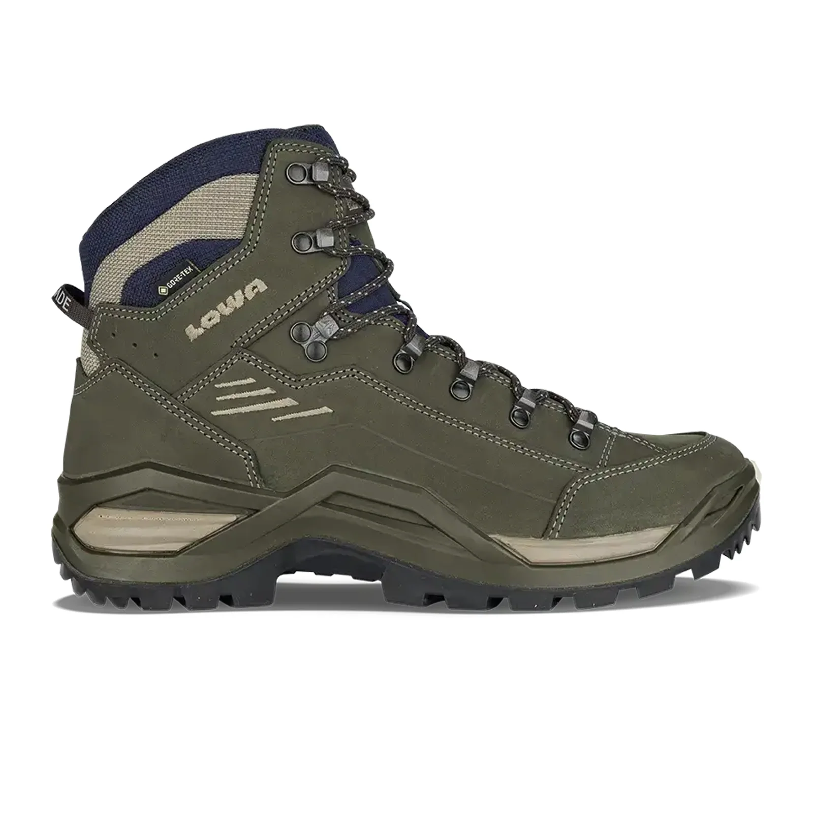 Lowa Renegade EVO GTX Mid Hiking Boot (Men) - Olive/Navy
