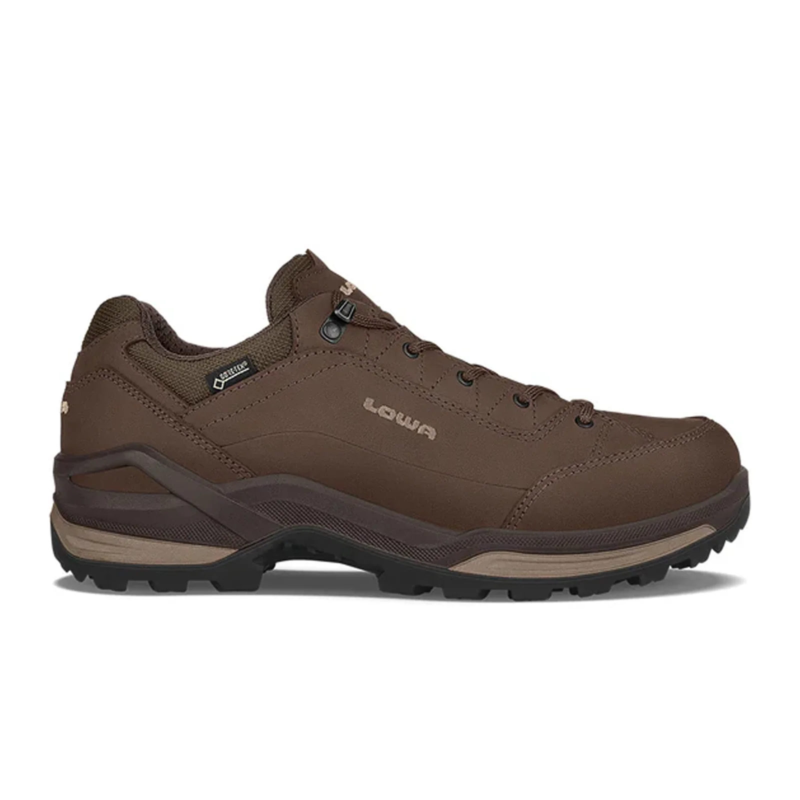 Lowa Renegade GTX Lo Hiking Shoe (Men) - Espresso/Beige