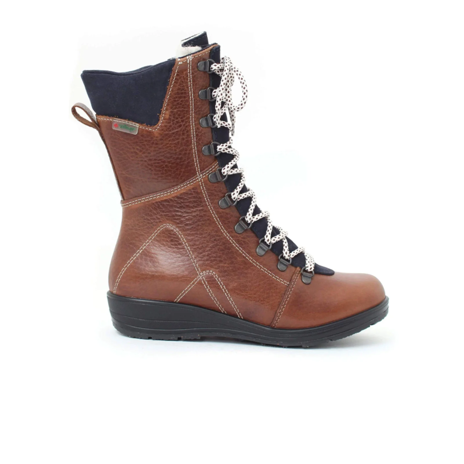 Martino Banff Mid Winter Boot (Women) - Tan/Navy