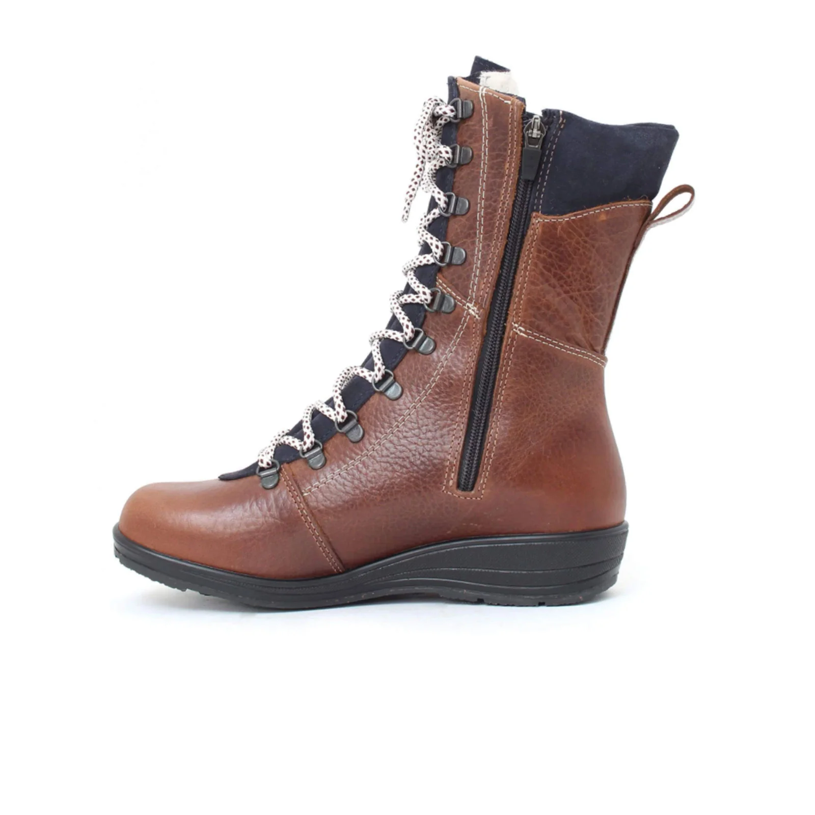 Martino Banff Mid Winter Boot (Women) - Tan/Navy - Image 2