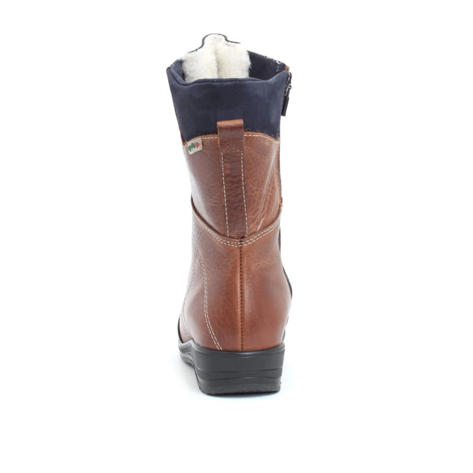 Martino Banff Mid Winter Boot (Women) - Tan/Navy - Image 4